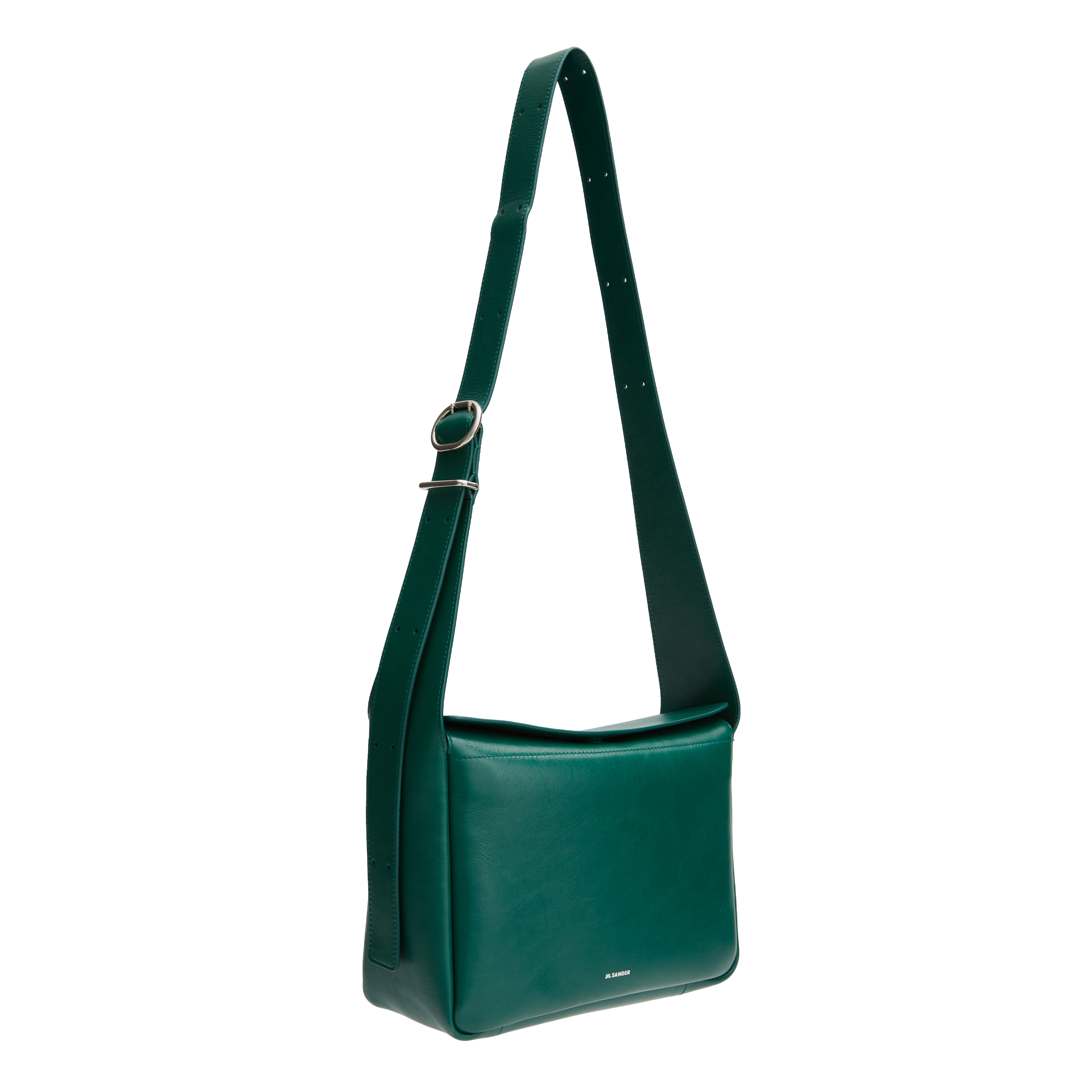 Кожаная сумка с логотипом Jil Sander J07WG0070/P6570/308