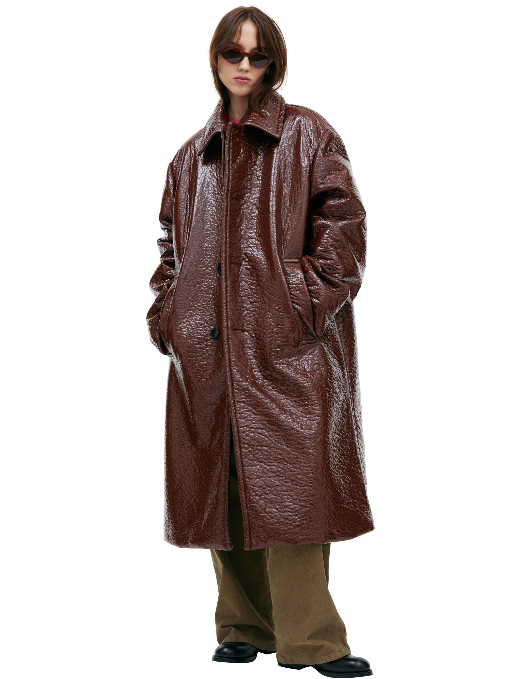 Пальто с мятым эффектом Dries Van Noten 232-020206-7205-702
