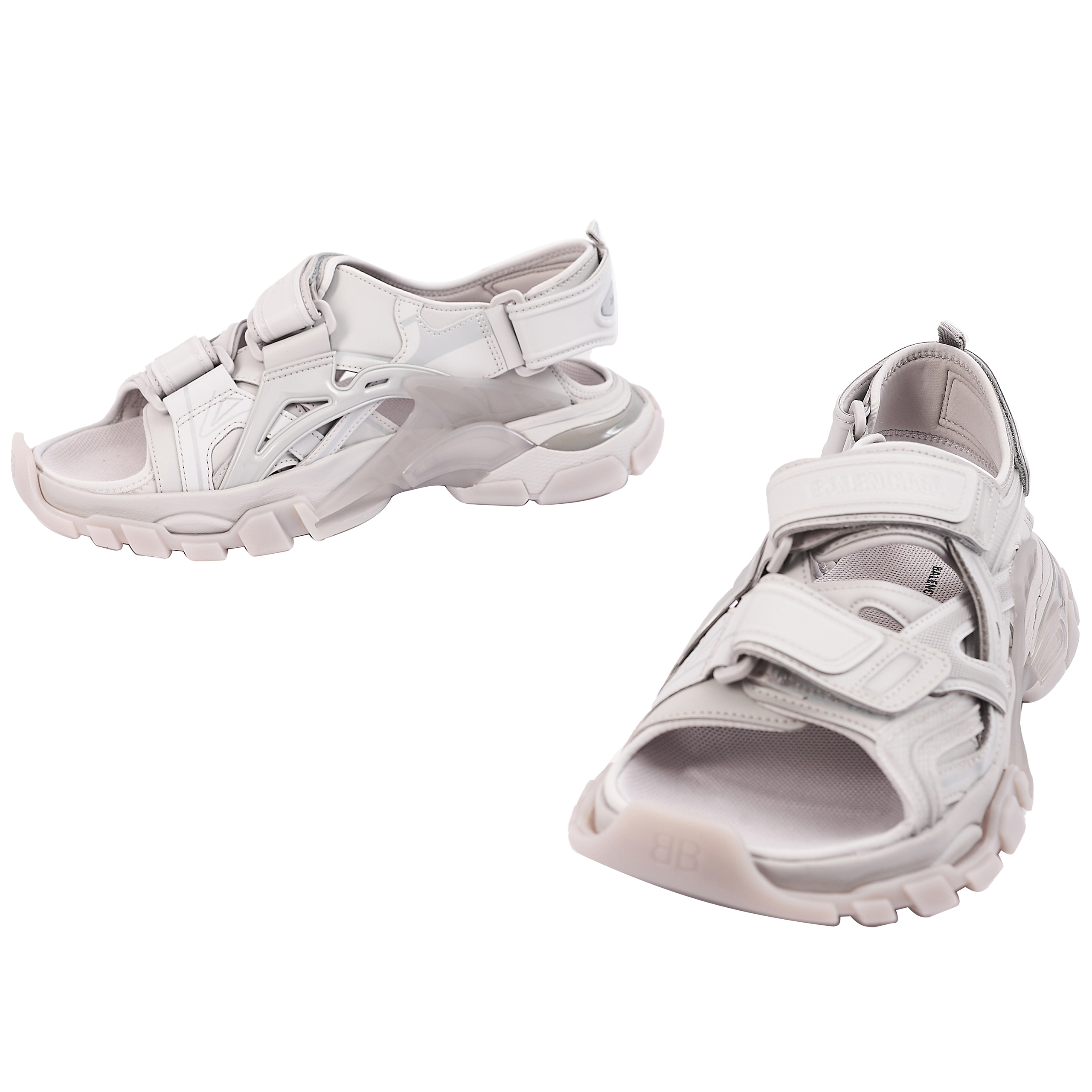Сандалии Track серого цвета Balenciaga 655954/W2CC2/1200