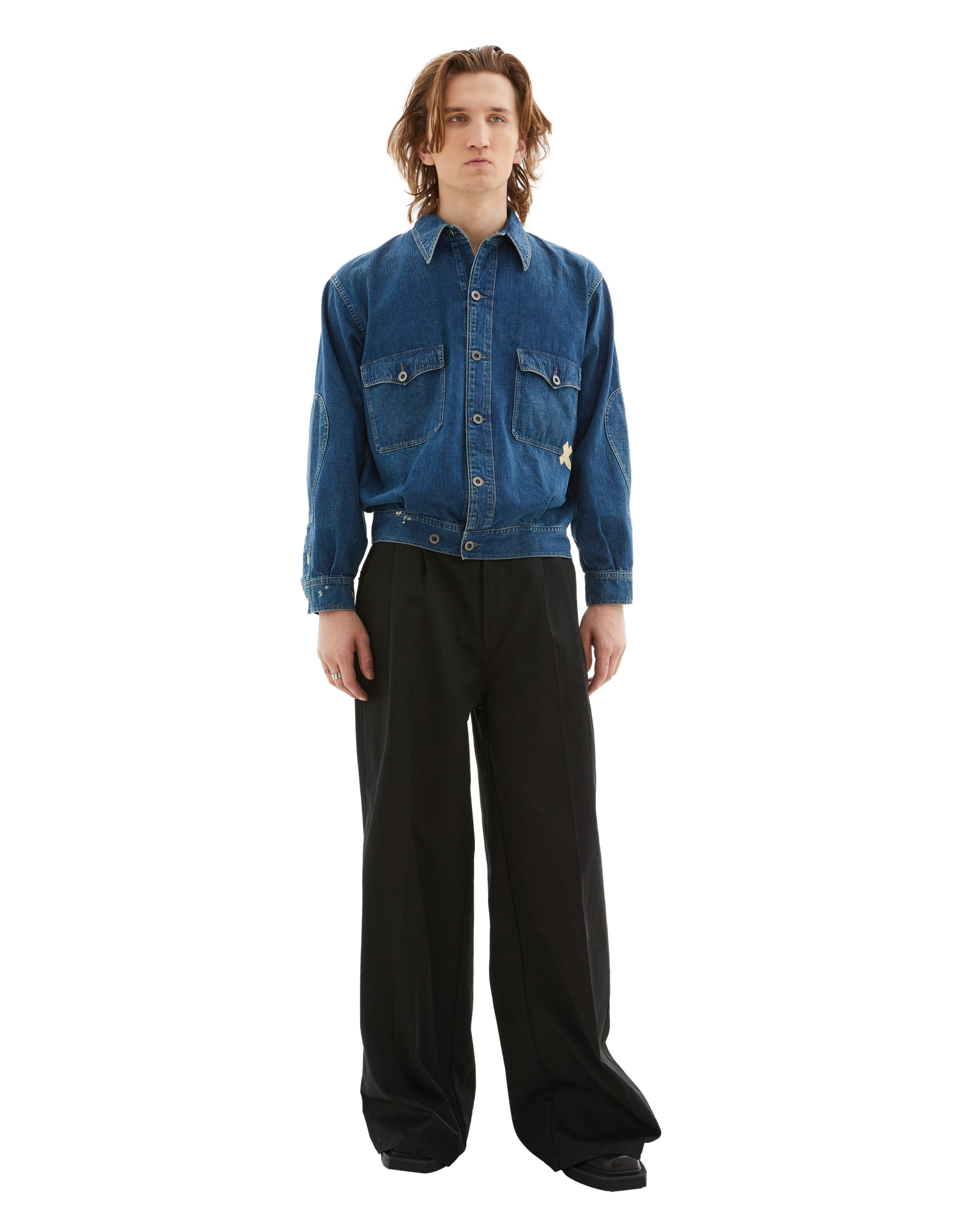 Джинсовая куртка с накладными карманами Maison Margiela S50AM0617/S30877/961
