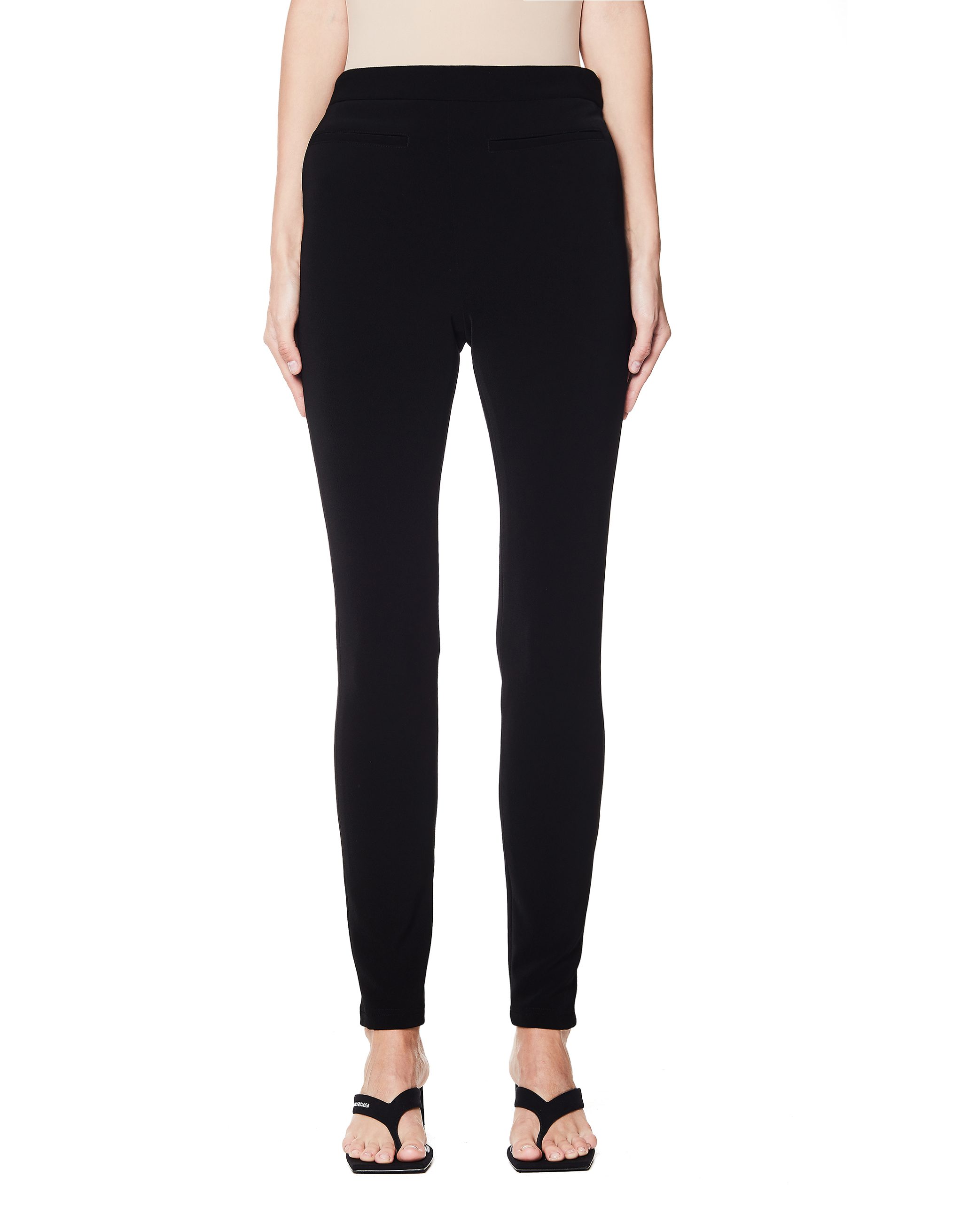 Черные зауженные брюки Balenciaga 622010/TEQ28/1000