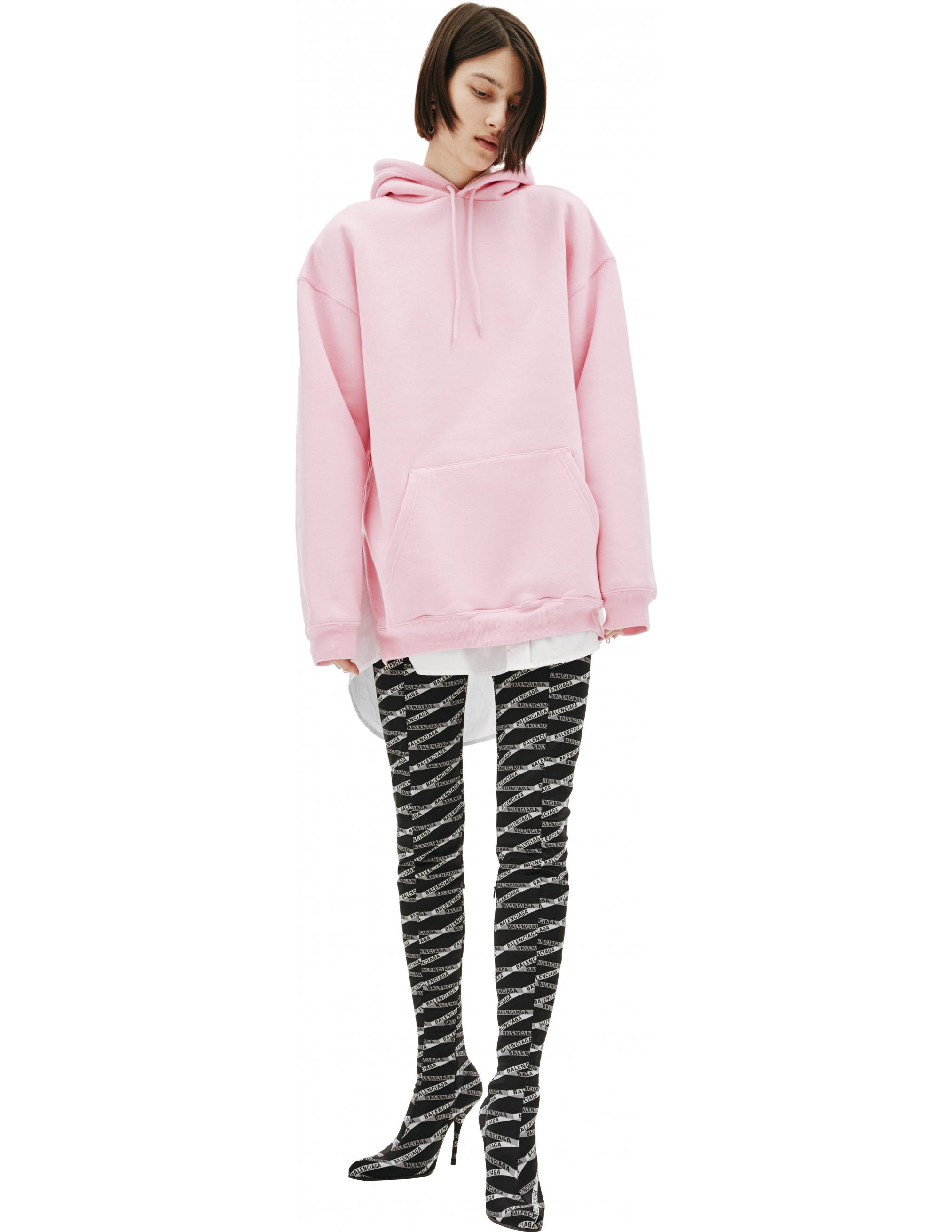 Худи с молниями по бокам Balenciaga 646223/TJVF1/5630