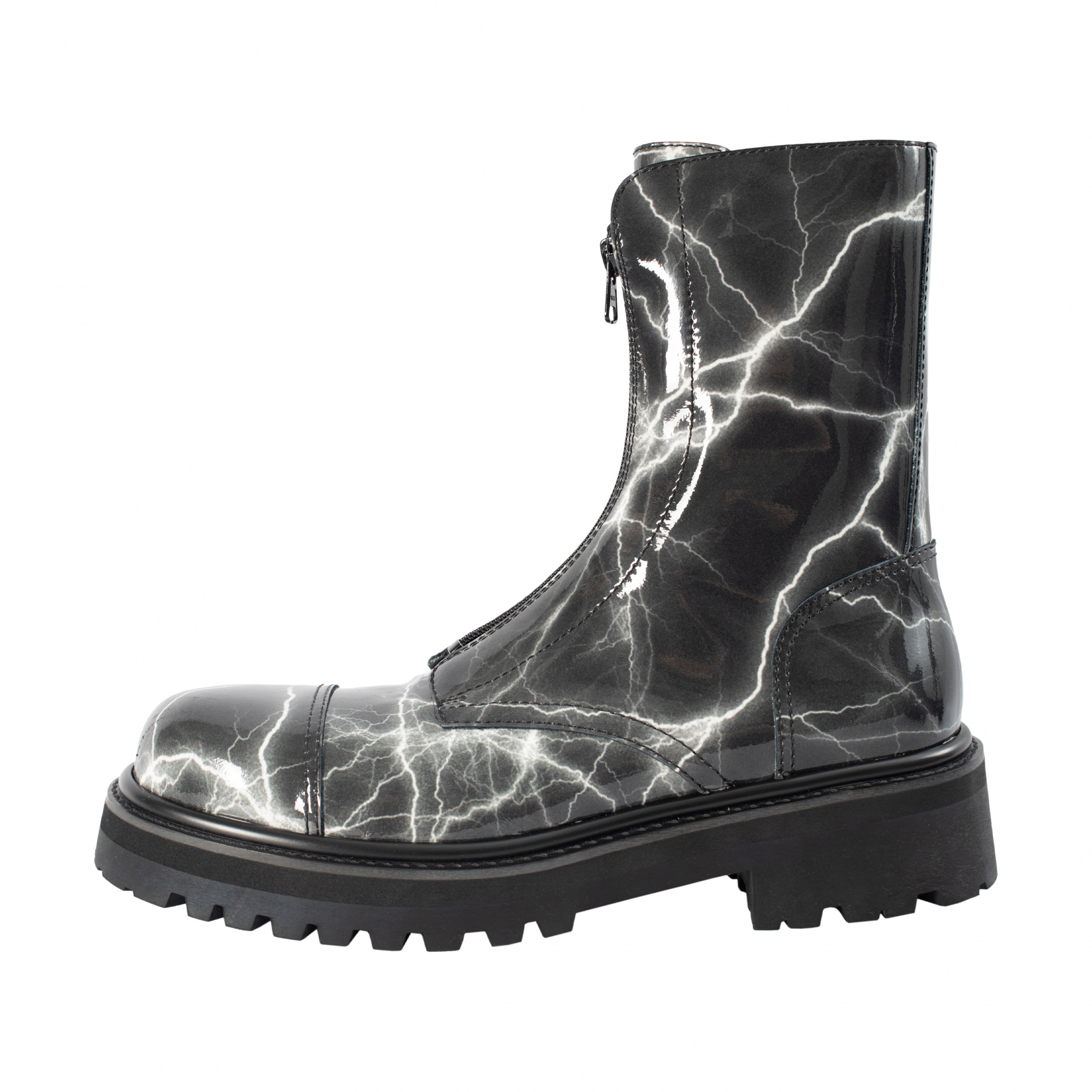 Лаковые ботинки на молнии VETEMENTS UA52BO400X/2413
