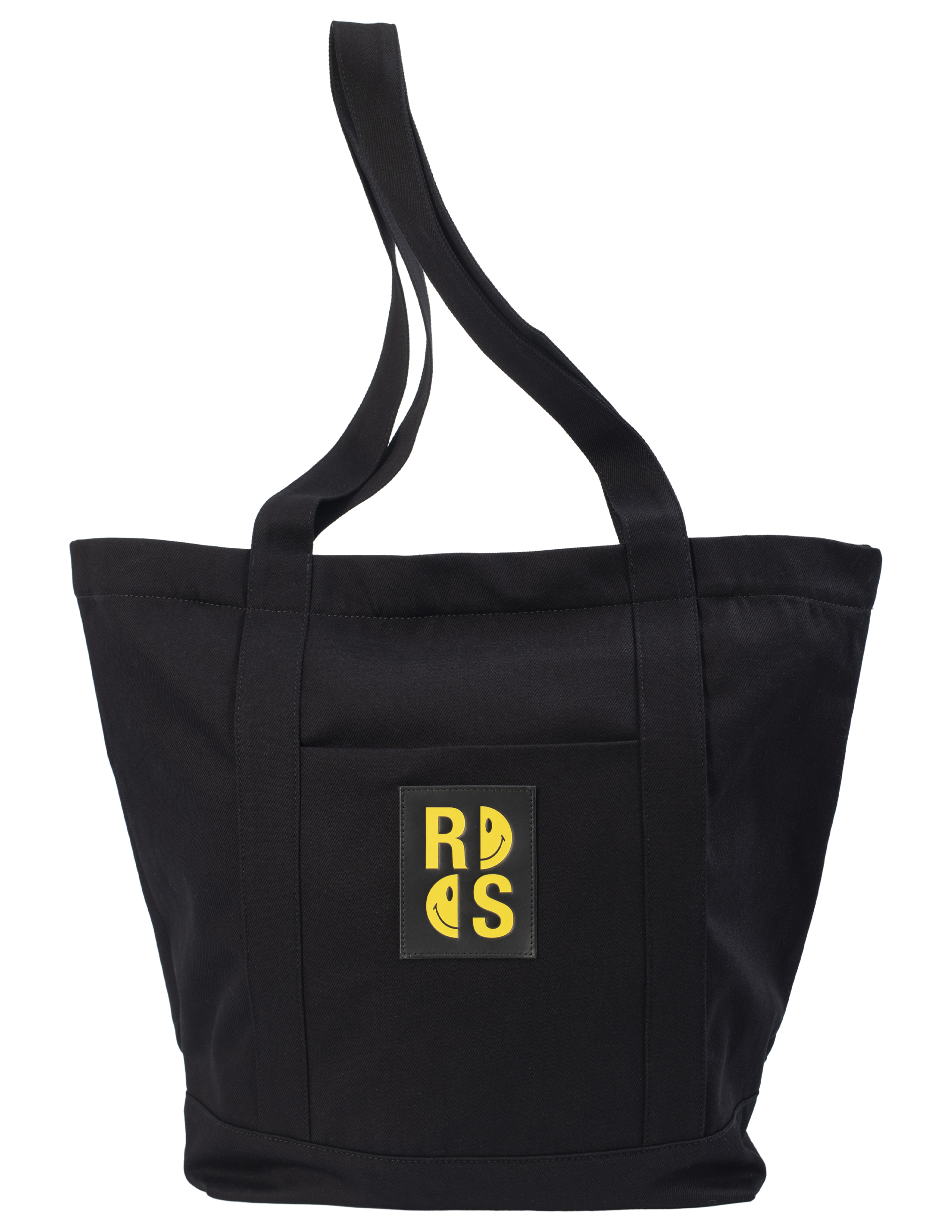 Джинсовая сумка-шоппер Raf Simons x Smiley с патчем 224-935-11000-0099