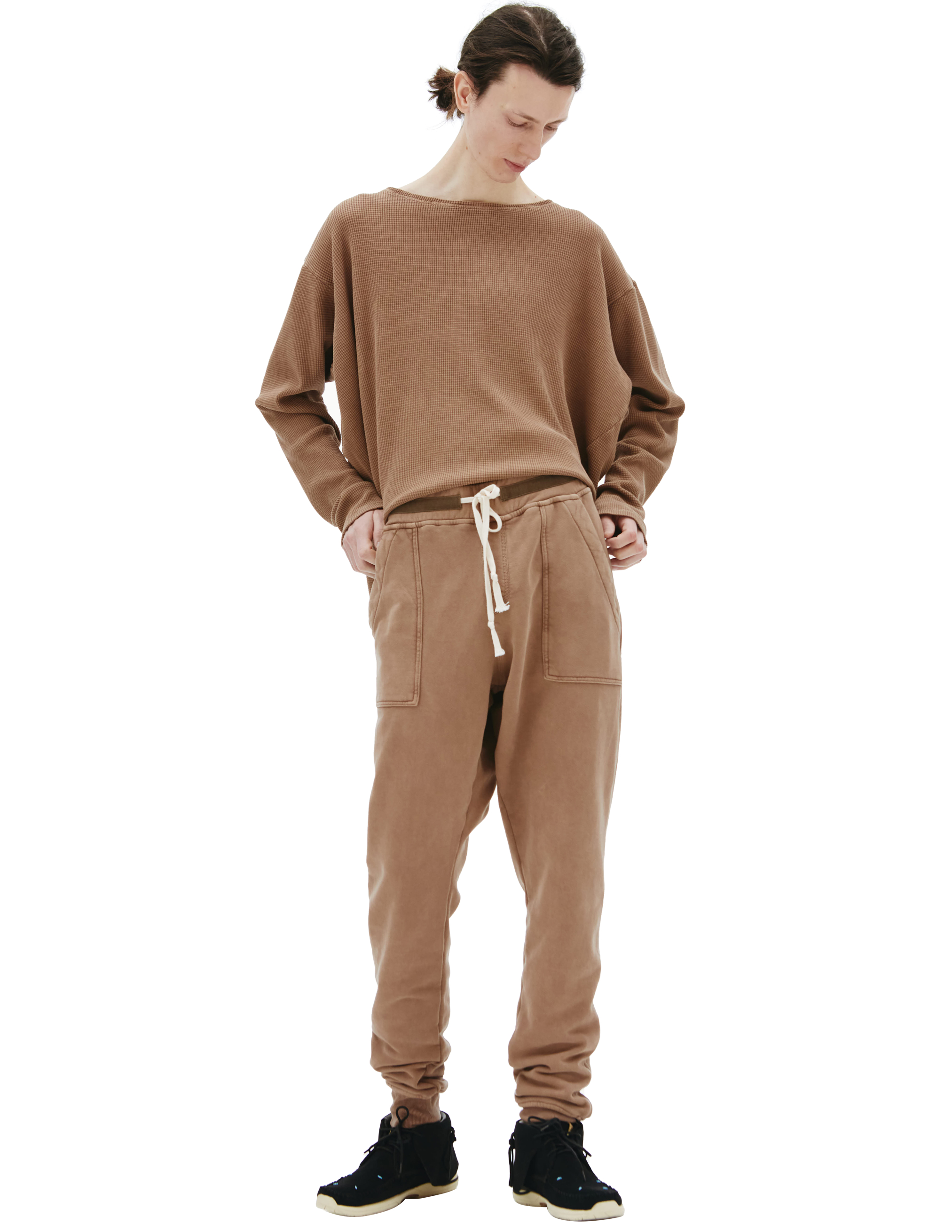 Базовые брюки из хлопка Greg Lauren DM211