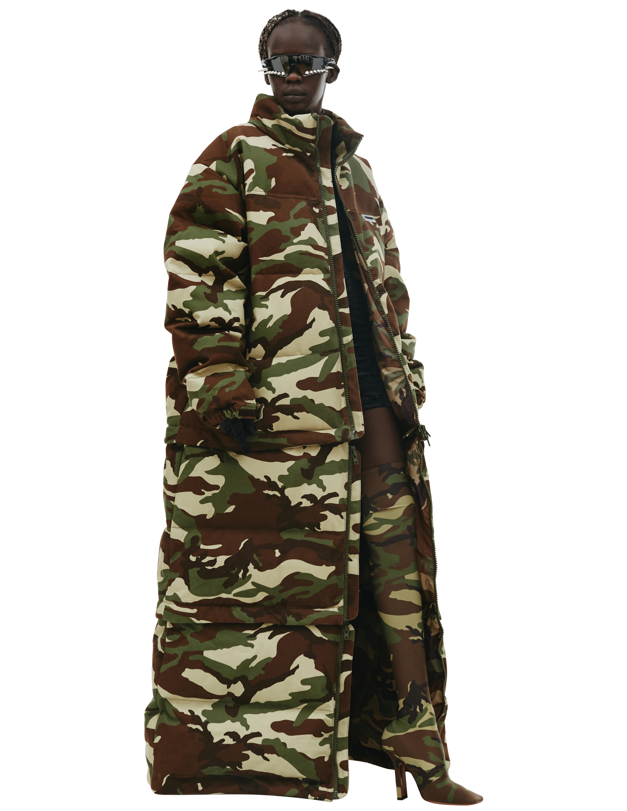 Длинный пуховик - трансформер VETEMENTS UA53CO650C/2714
