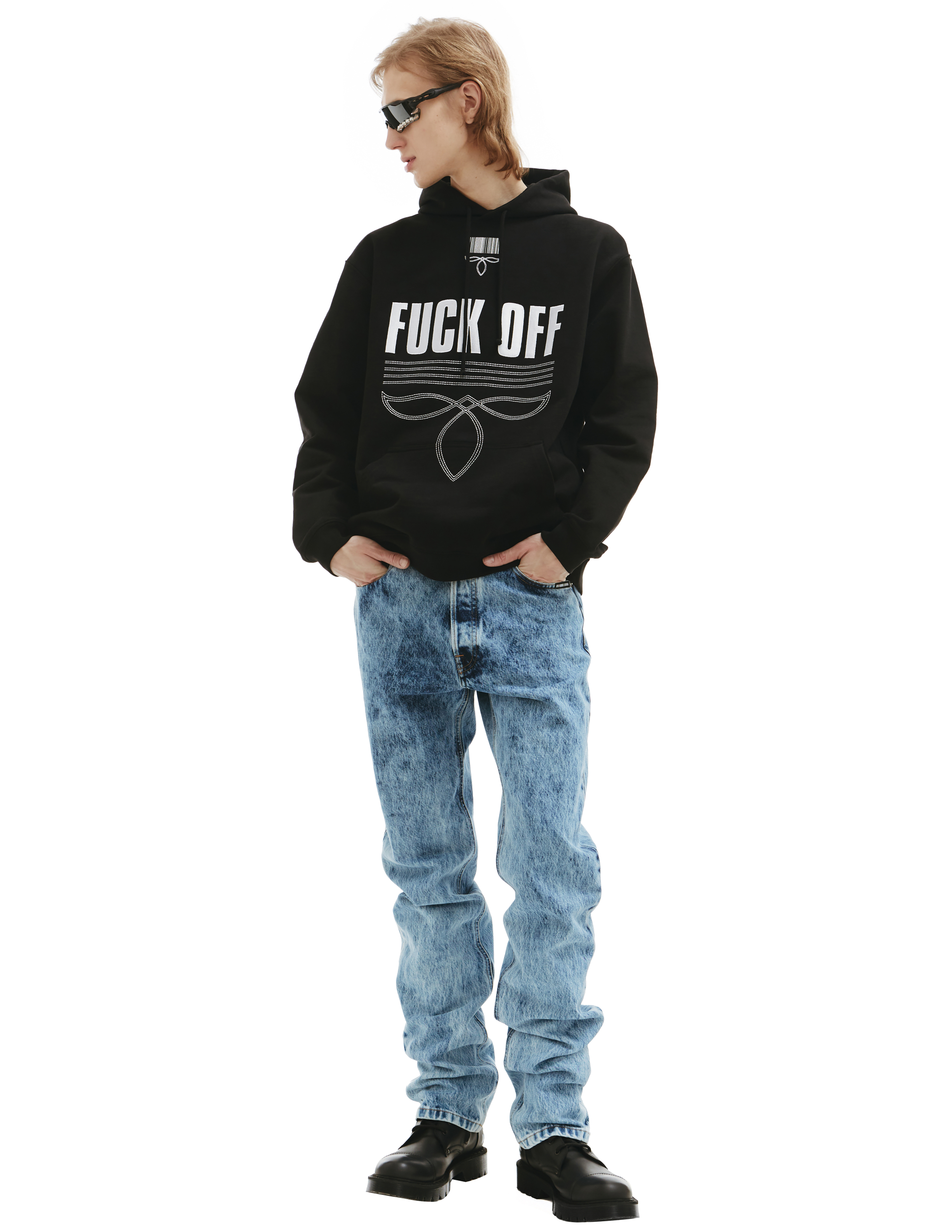 Худи с вышивкой Fuck off VTMNTS VL14HD500B