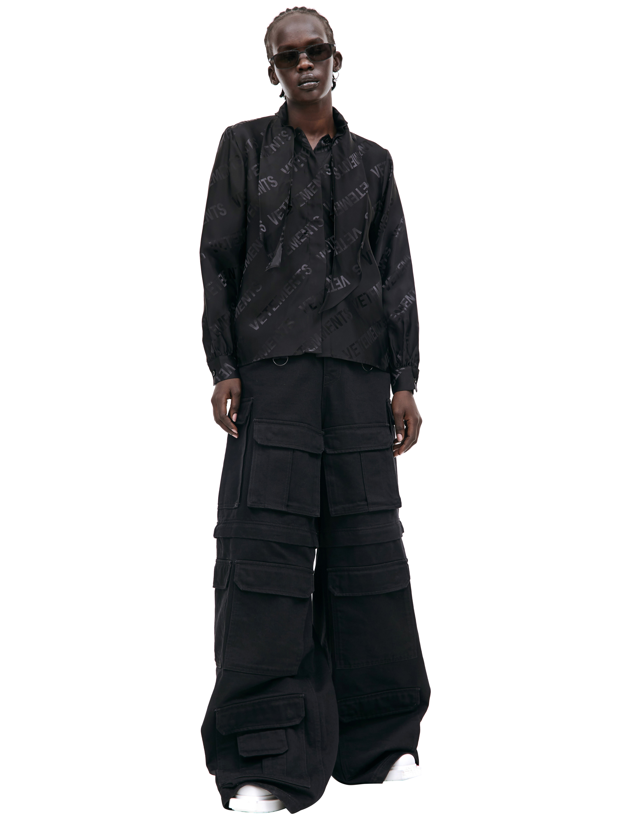 Рубашка с монопринтом VETEMENTS WE54SH100B/1904