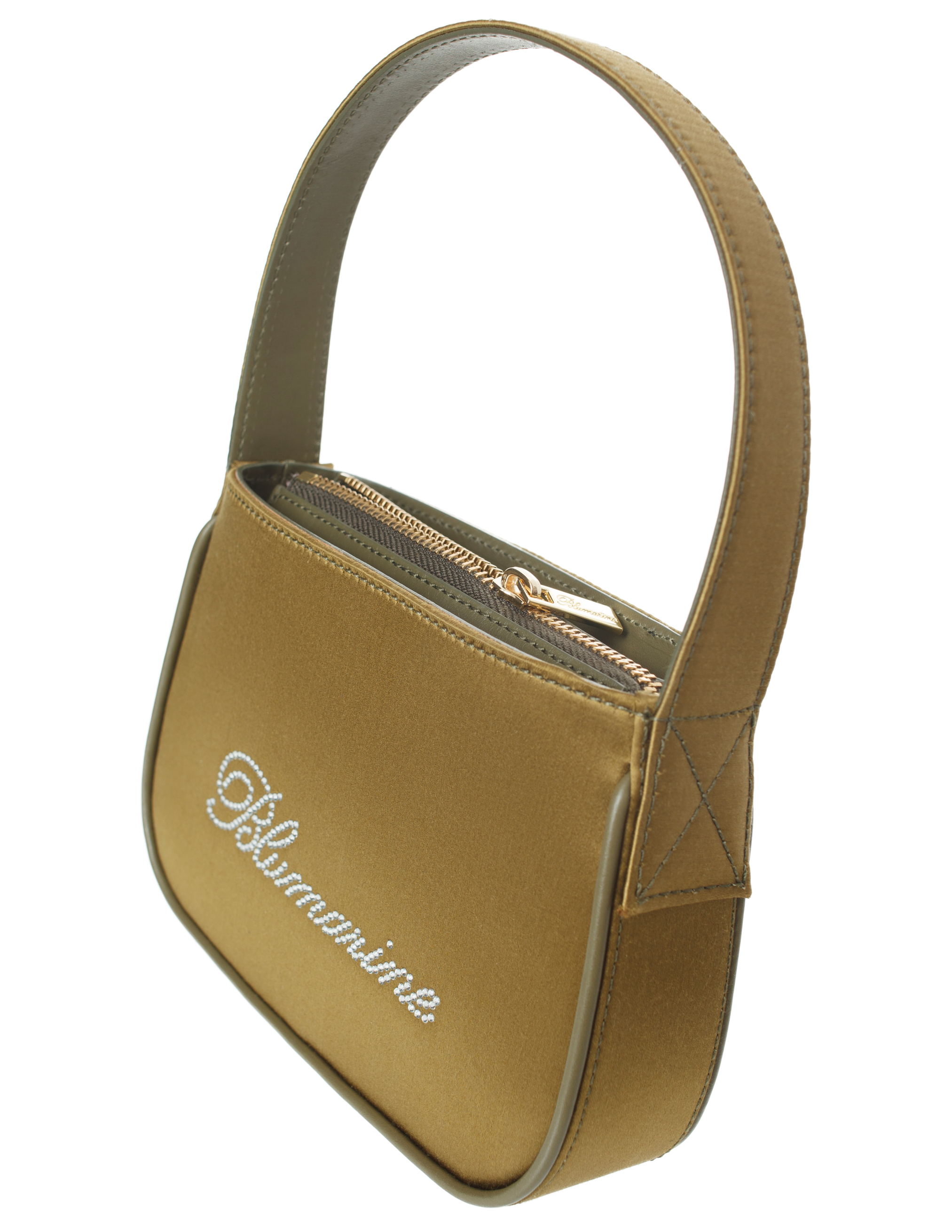 Текстильная сумка с логотипом из страз Blumarine P32/2W149A/N0499