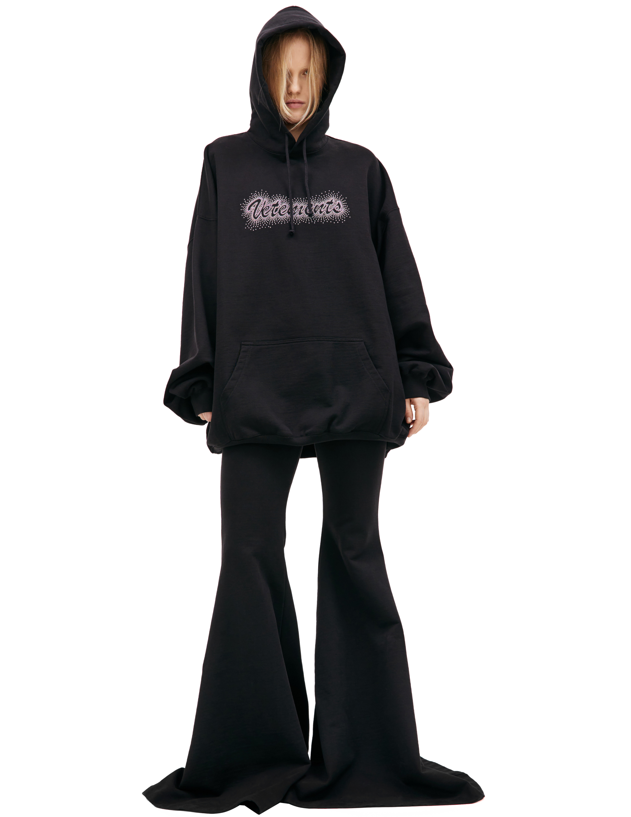 Оверсайз худи с логотипом VETEMENTS UE64HD270B/1302