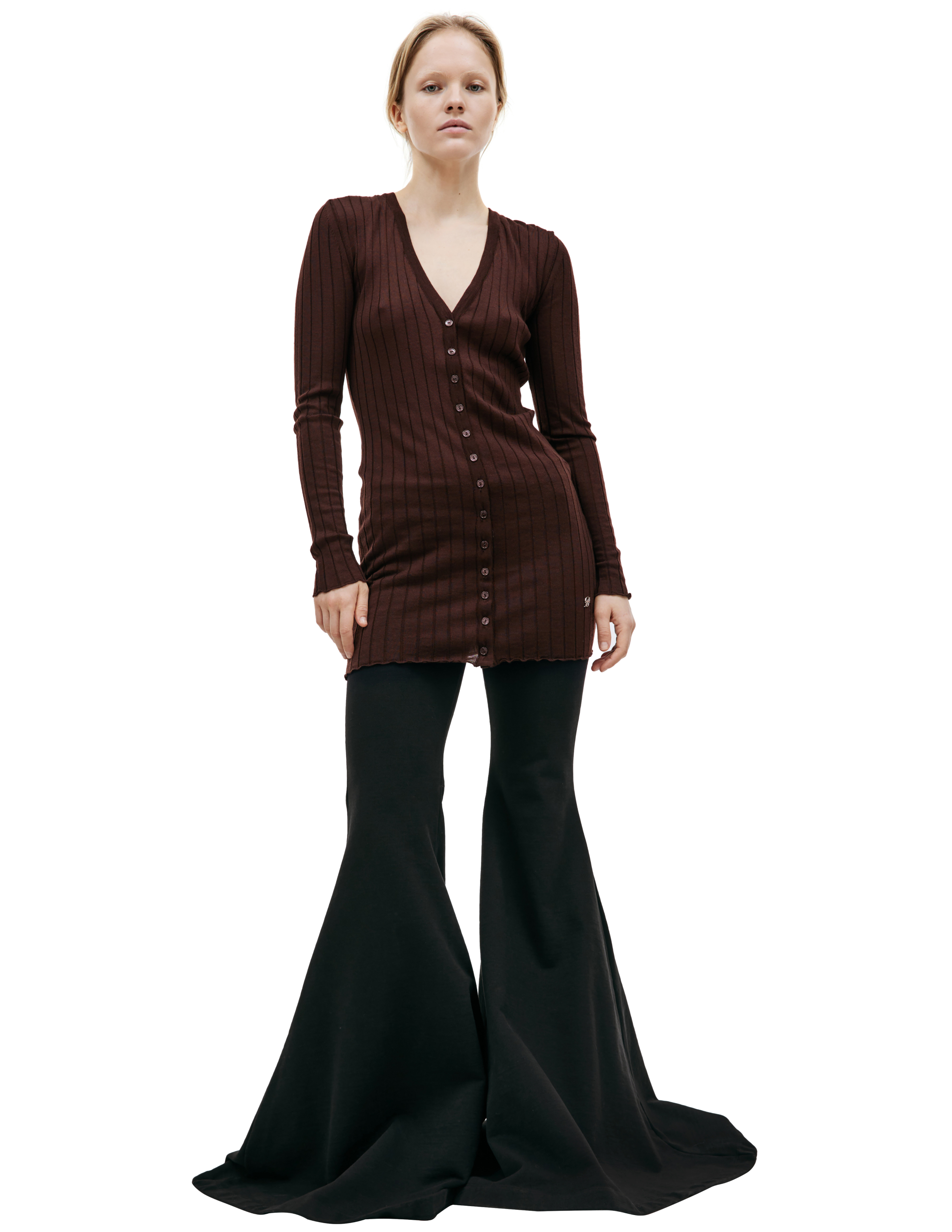 Удлиненный кардиган из шерсти Blumarine A34/4M031A/N0560