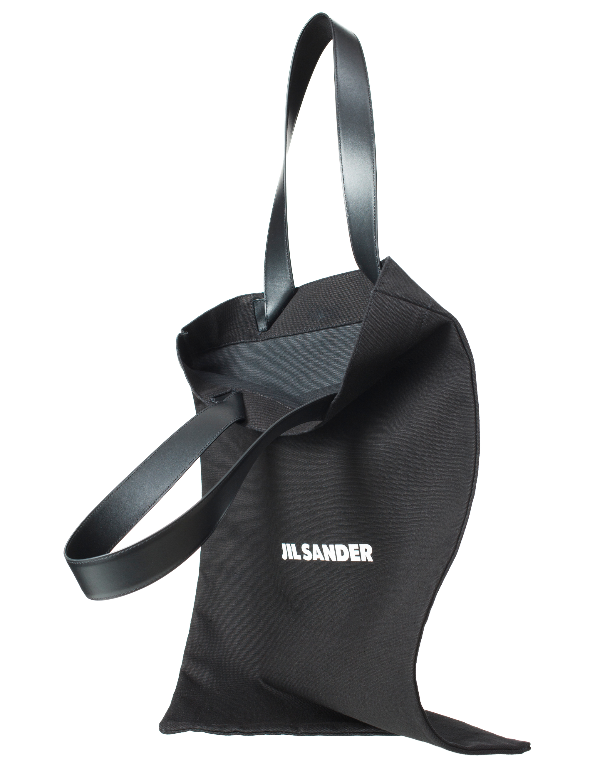 Сумка-шоппер с кожаными ручками Jil Sander J26WC0004/P4863/001