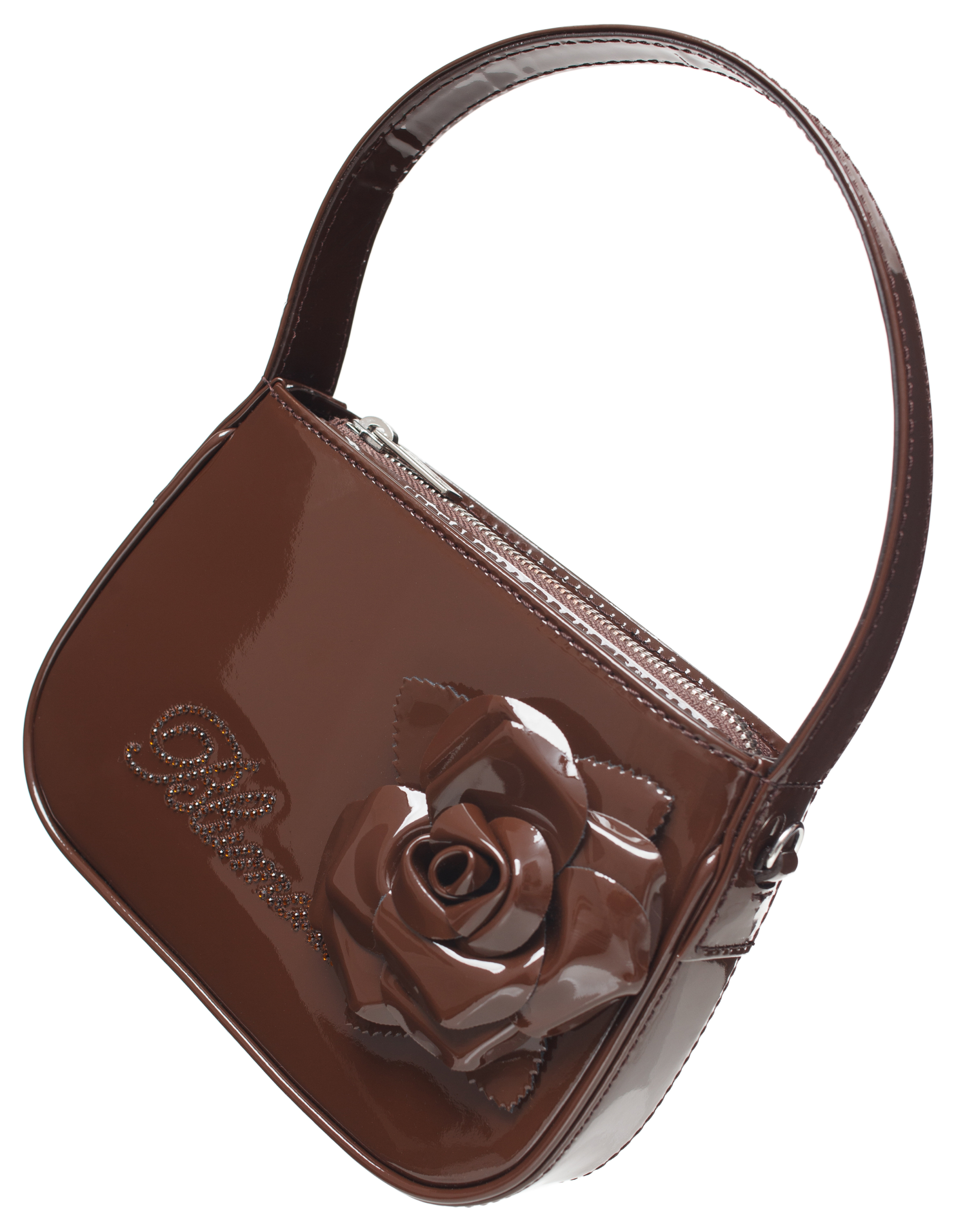 Сумка Borsa mini из лакированной кожи Blumarine P4H/HW029A/N0540