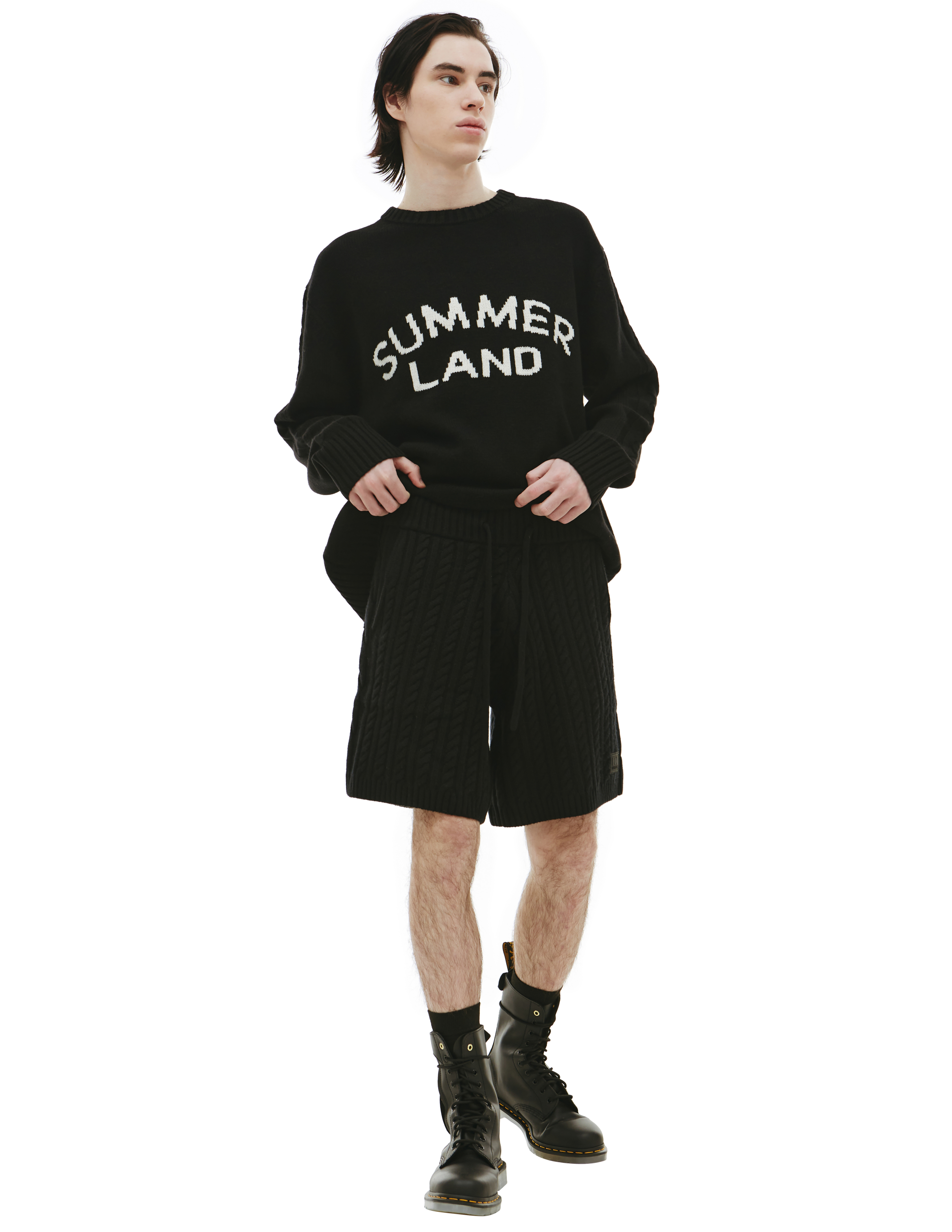 Вязаные шорты Nahmias AW22-3-6002-Y0003-BLACK