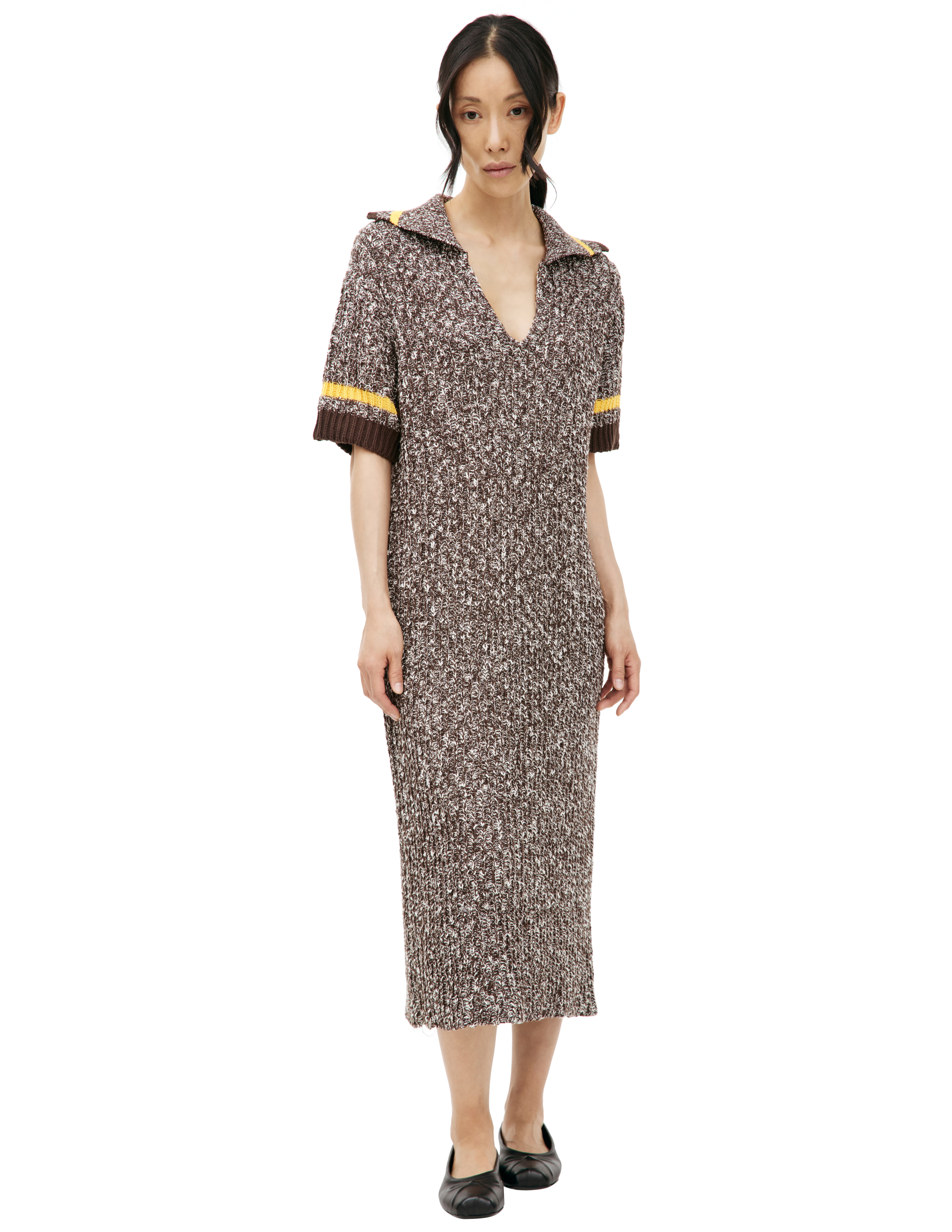 Вязаное платье поло Jil Sander J40CT0104/J15368/112