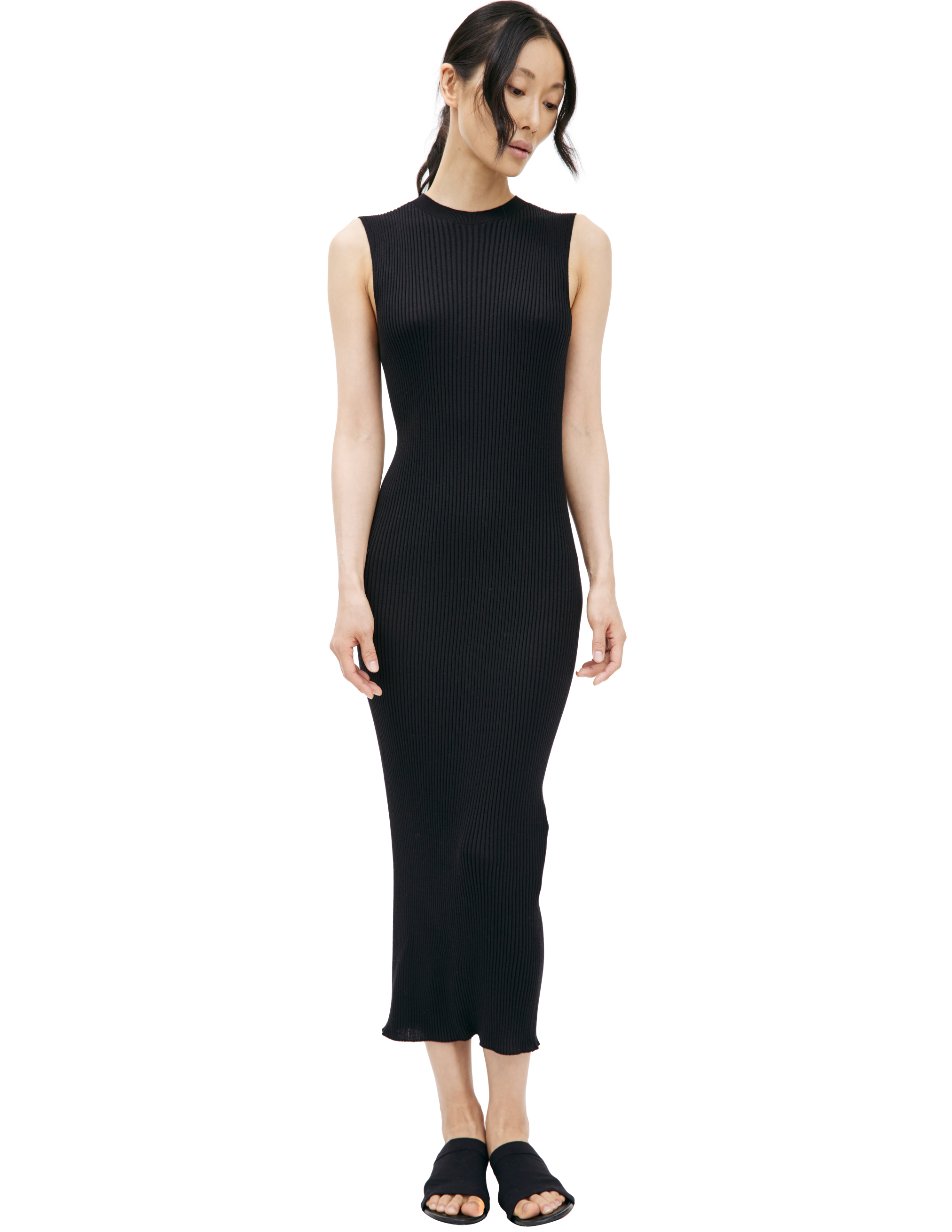 Шерстяное платье без рукавов Jil Sander J04CT0101/J14600/001