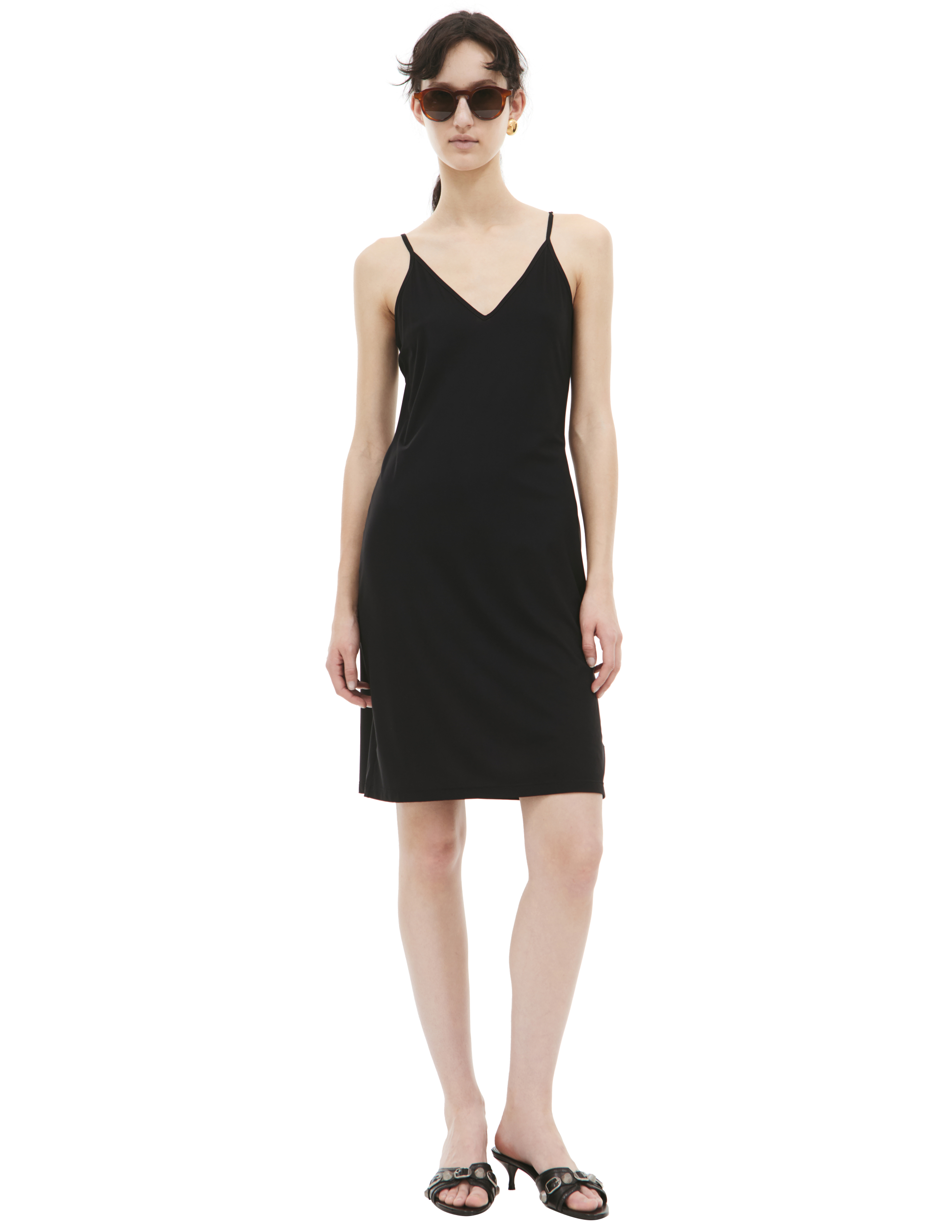 Платье мини с V-образным вырезом Jil Sander J01CT0025/J70026/001
