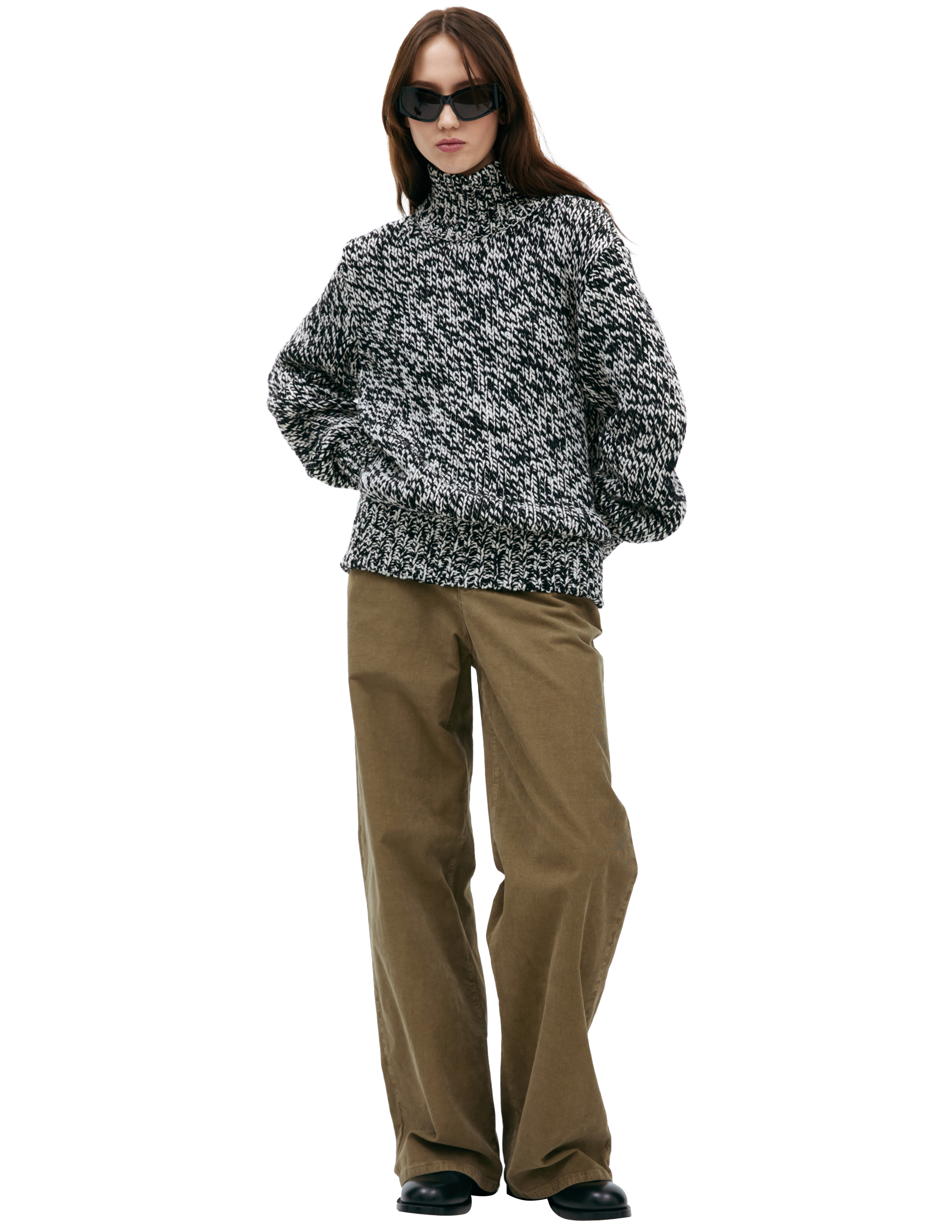 Вязаный свитер из шерсти Dries Van Noten 232-021212-7707-900