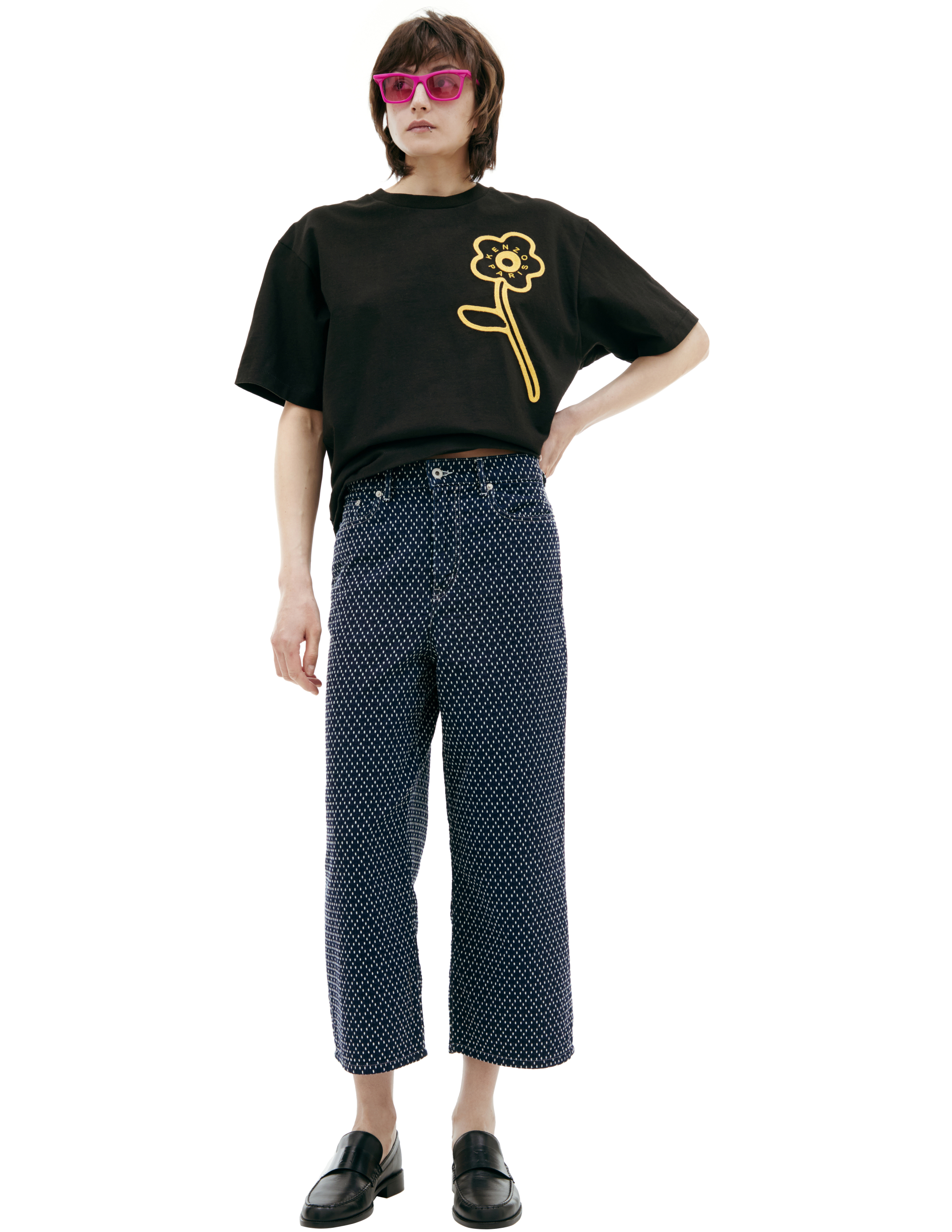 Синие джинсы с монопринтом KENZO FD62DP2236I1
