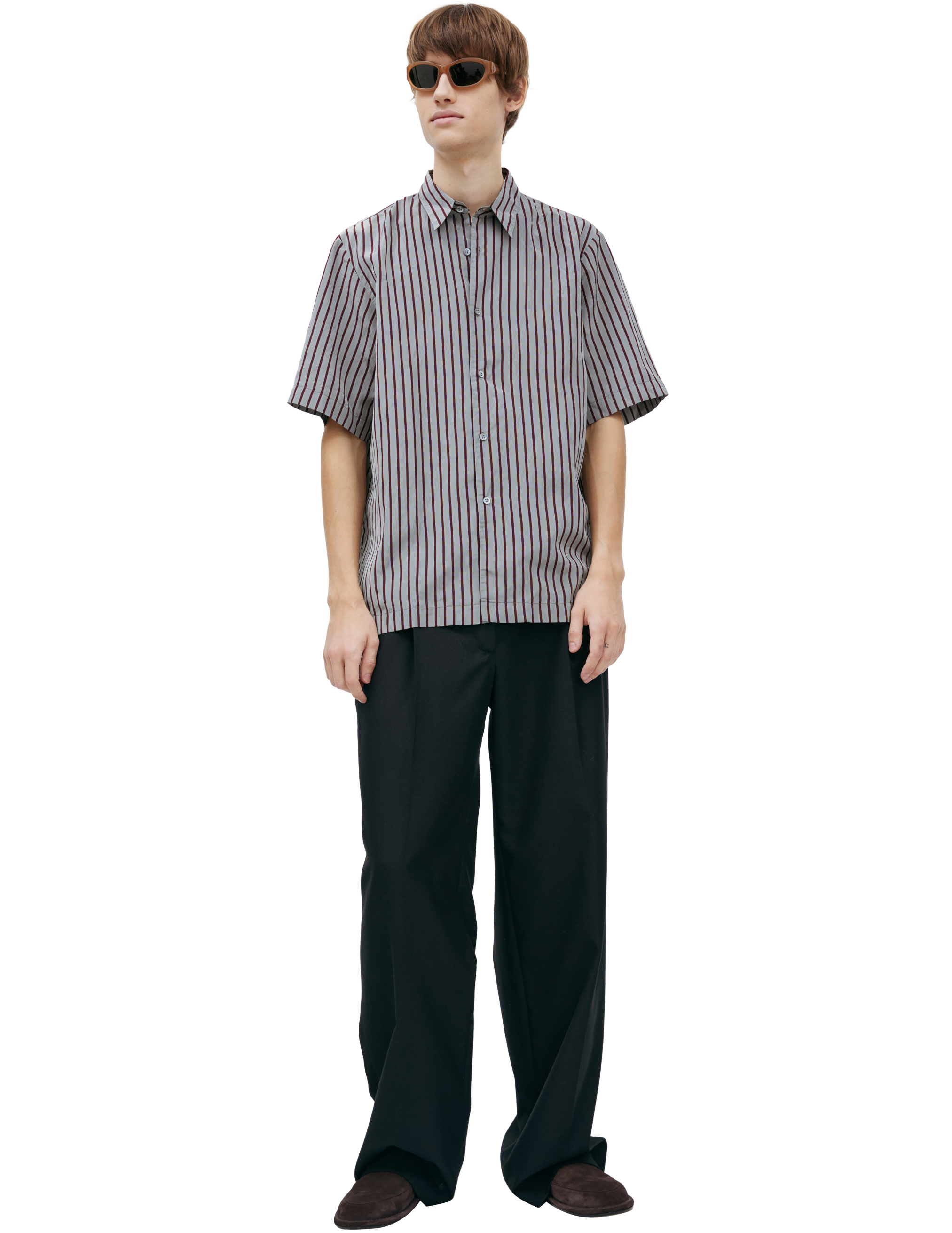 Рубашка с коротким рукавом Dries Van Noten 231-020706-6365-514