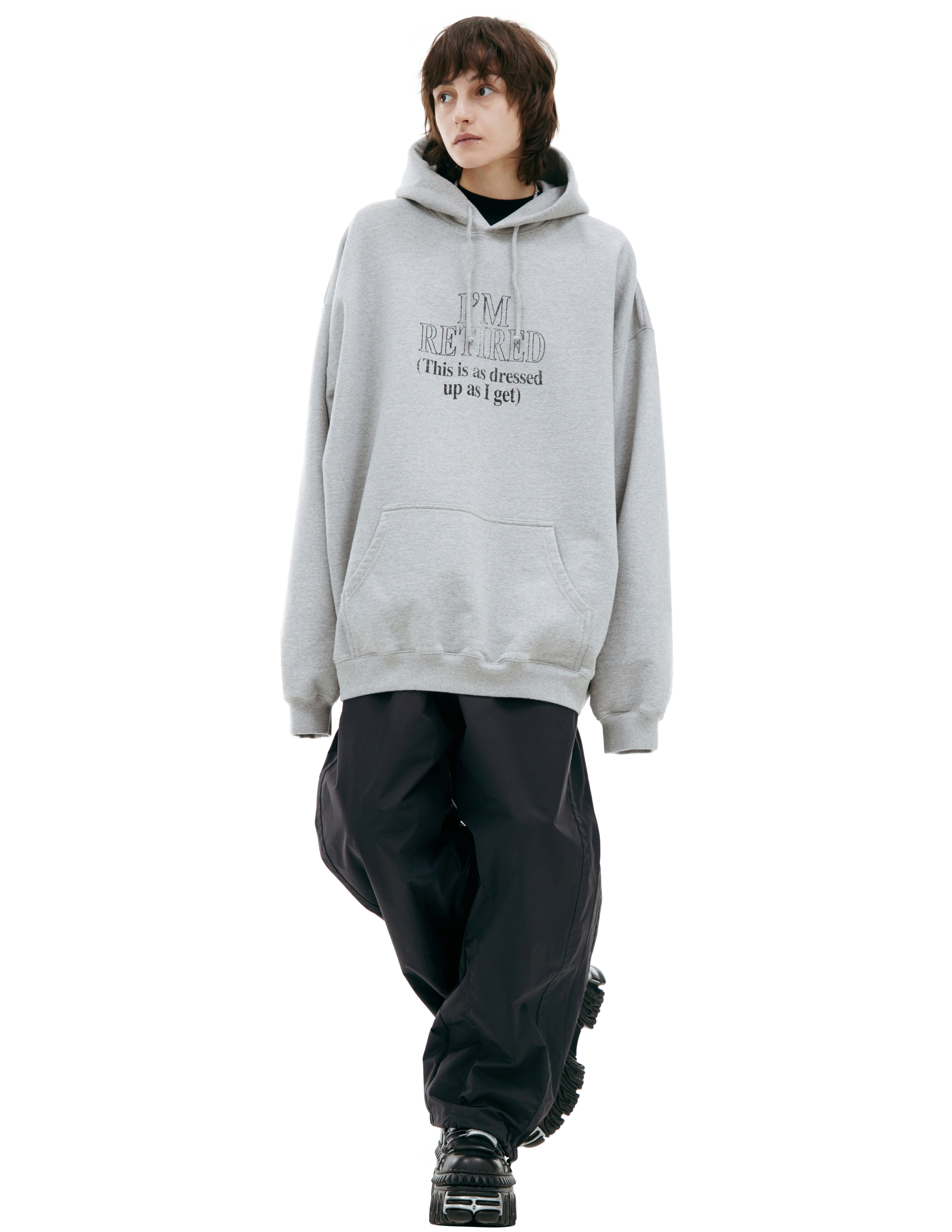 Худи с принтом 'I'm Retired' VETEMENTS UA66HD710G