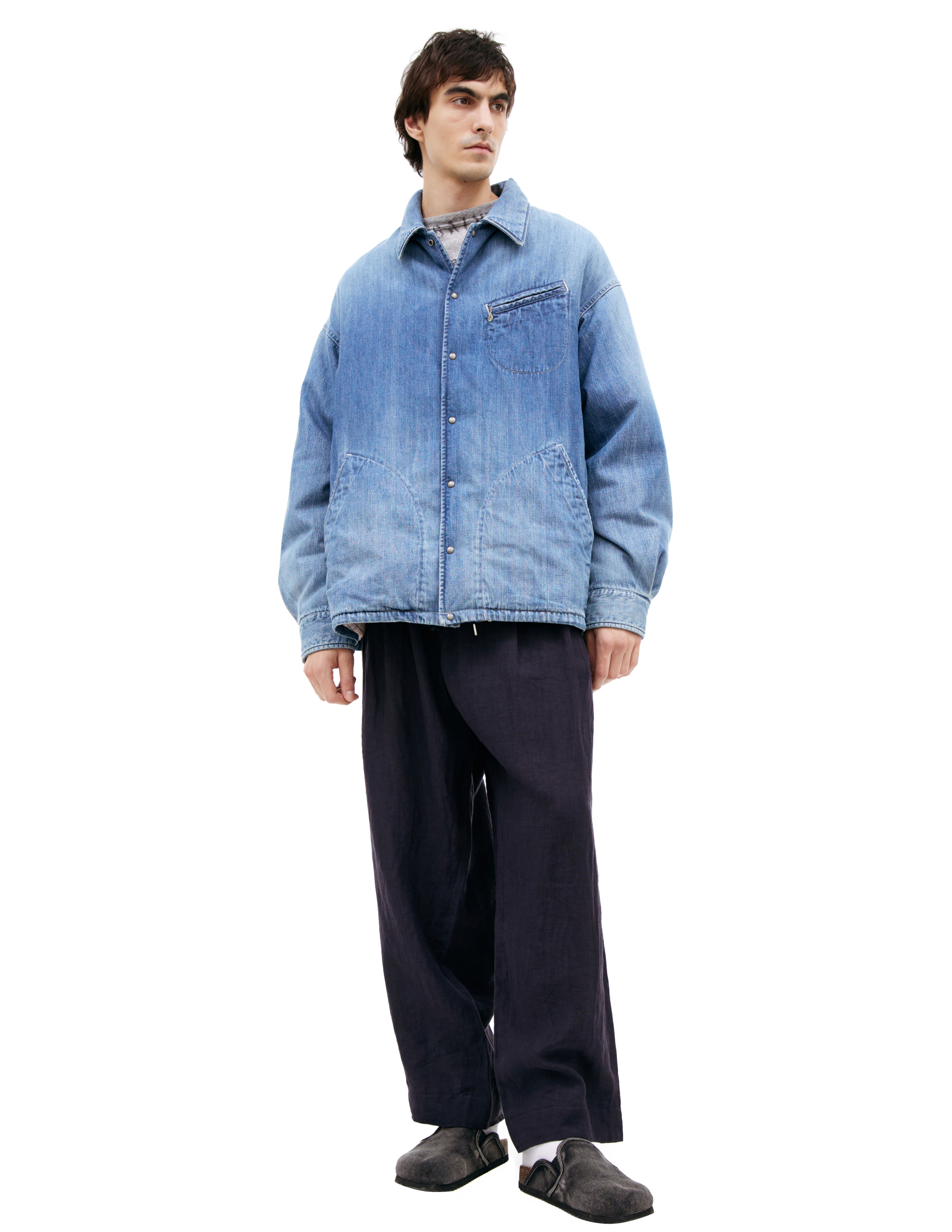 Дутая джинсовая куртка visvim 0125105006005