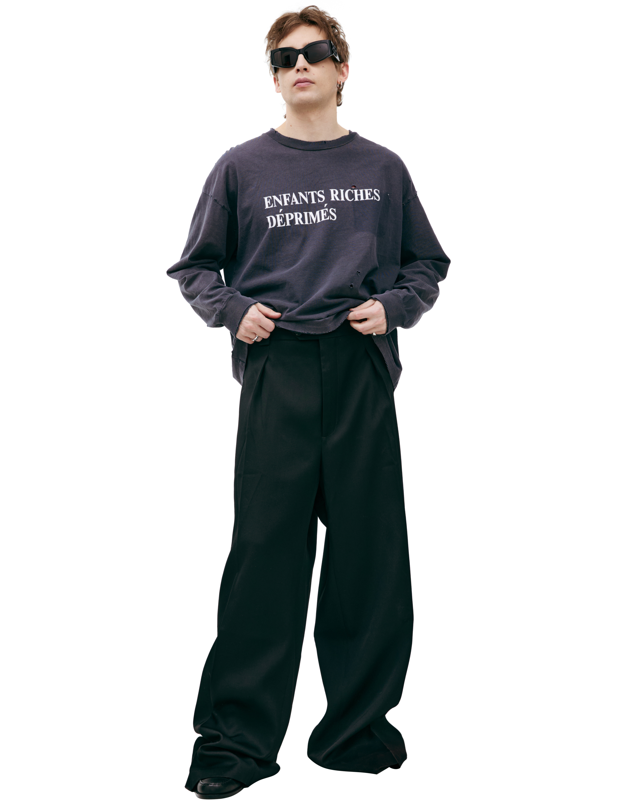 Широкие брюки из шерсти Enfants Riches Déprimés 070-341-B