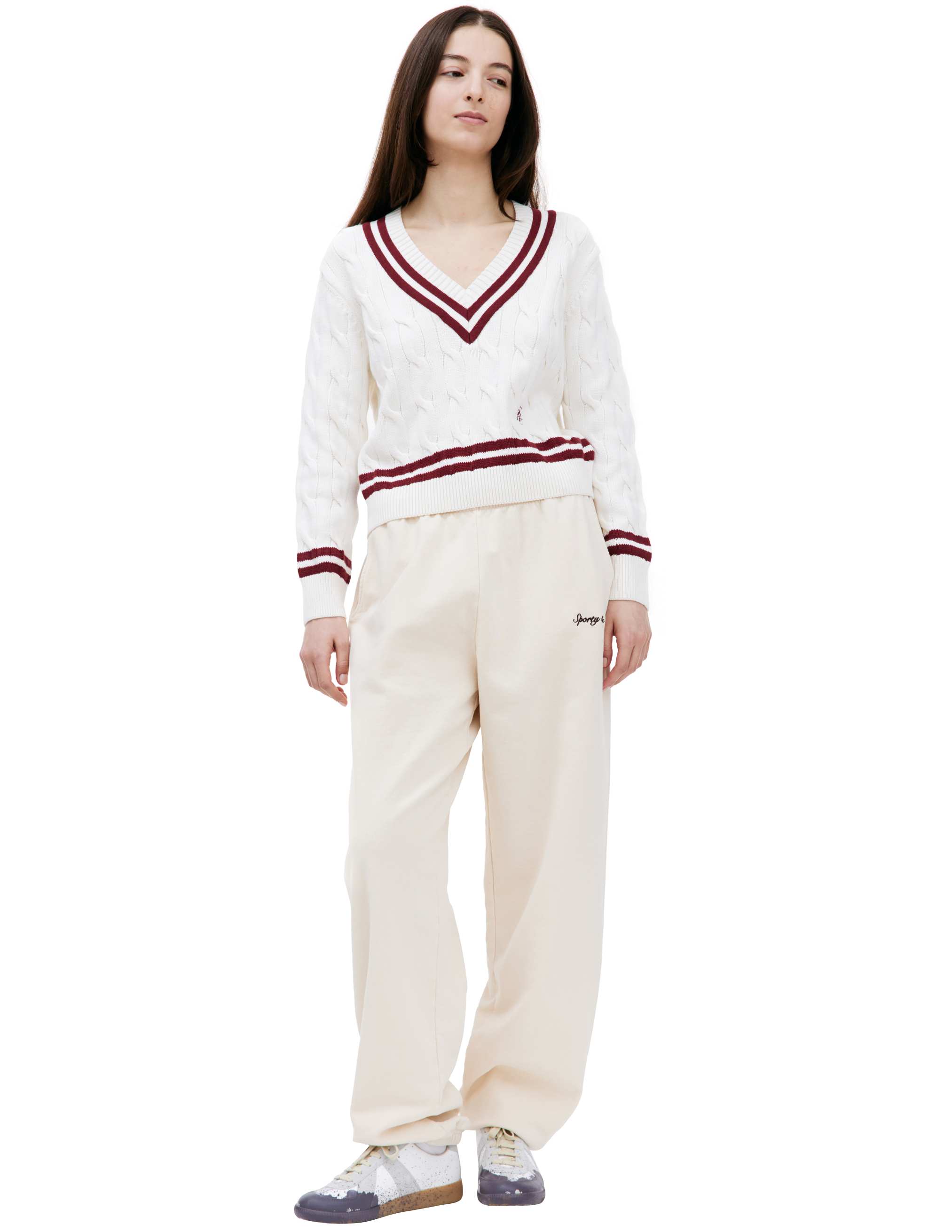Свитер SRC с V-вырезом SPORTY & RICH WSAW231OF