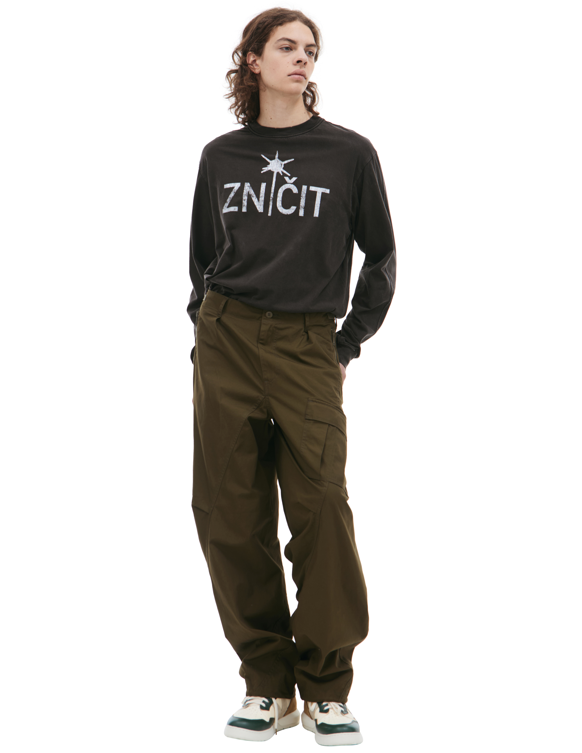 Прямые брюки карго Undercover UP2D4508/KHAKI