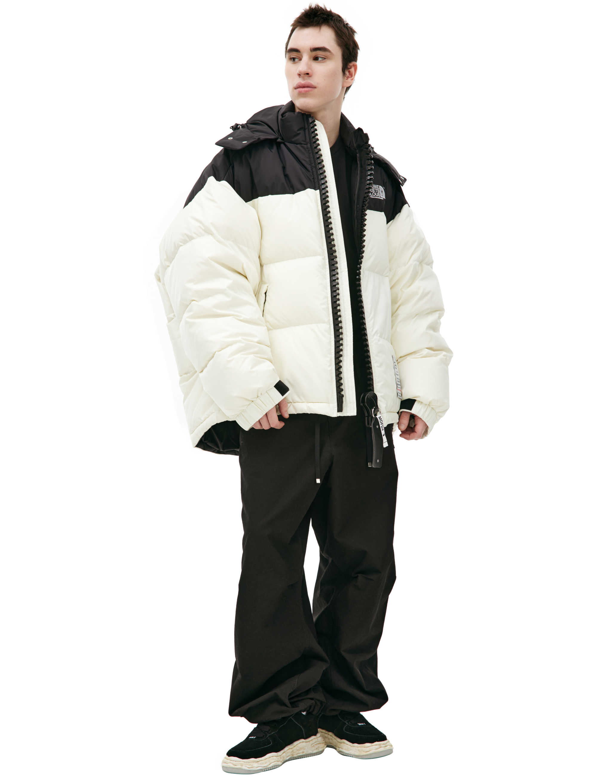 Пуховик с капюшоном Maison Mihara Yasuhiro J13BL131/WHITE