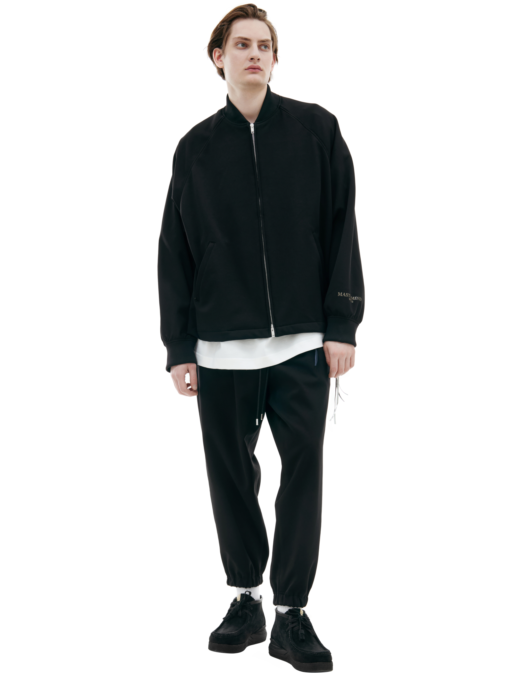Черная куртка с логотипом Mastermind WORLD MW25S14-BL010-501/BLACK