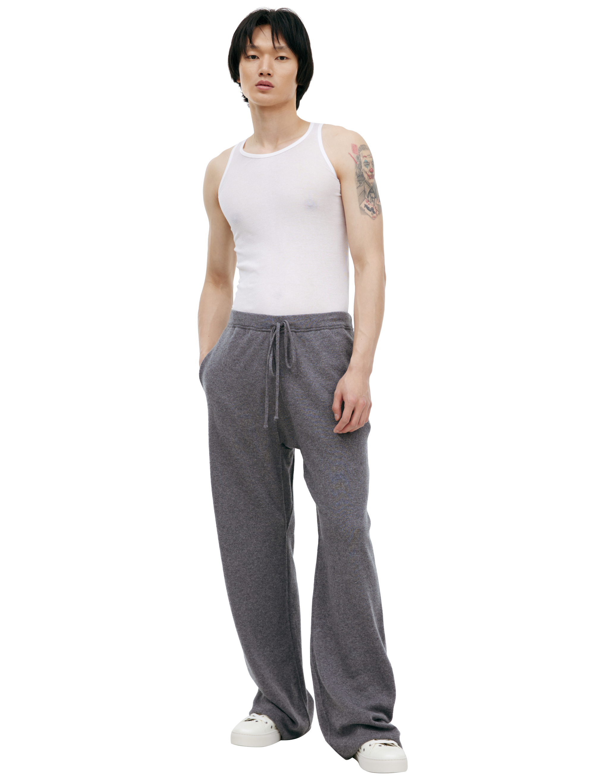 Серые брюки из шерсти Maison Margiela S50KA0649/M13060/854M