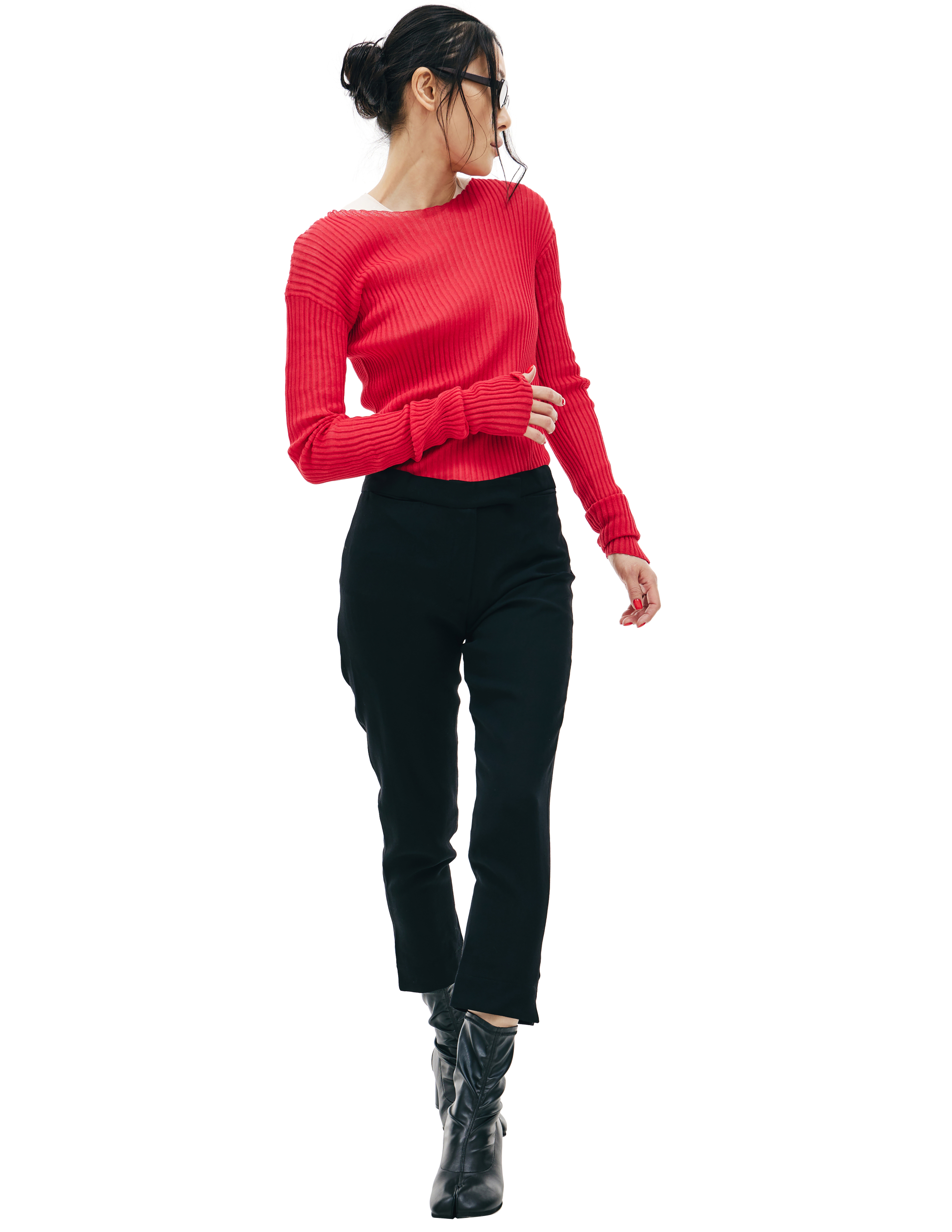Укороченные шерстяные брюки Ann Demeulemeester 1802-1422-170-099