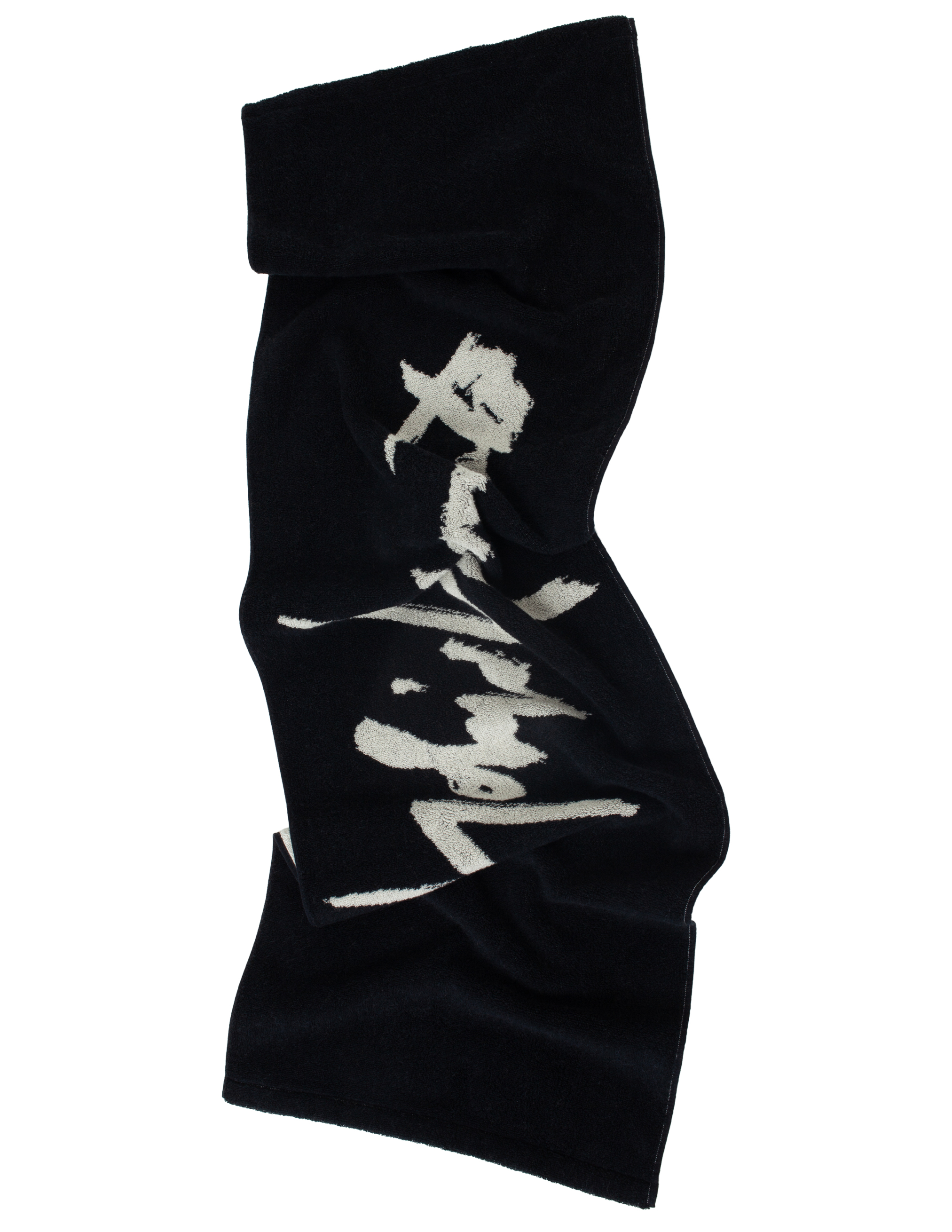 Двустороннее полотенце с логотипом Yohji Yamamoto HA-L97-063-1