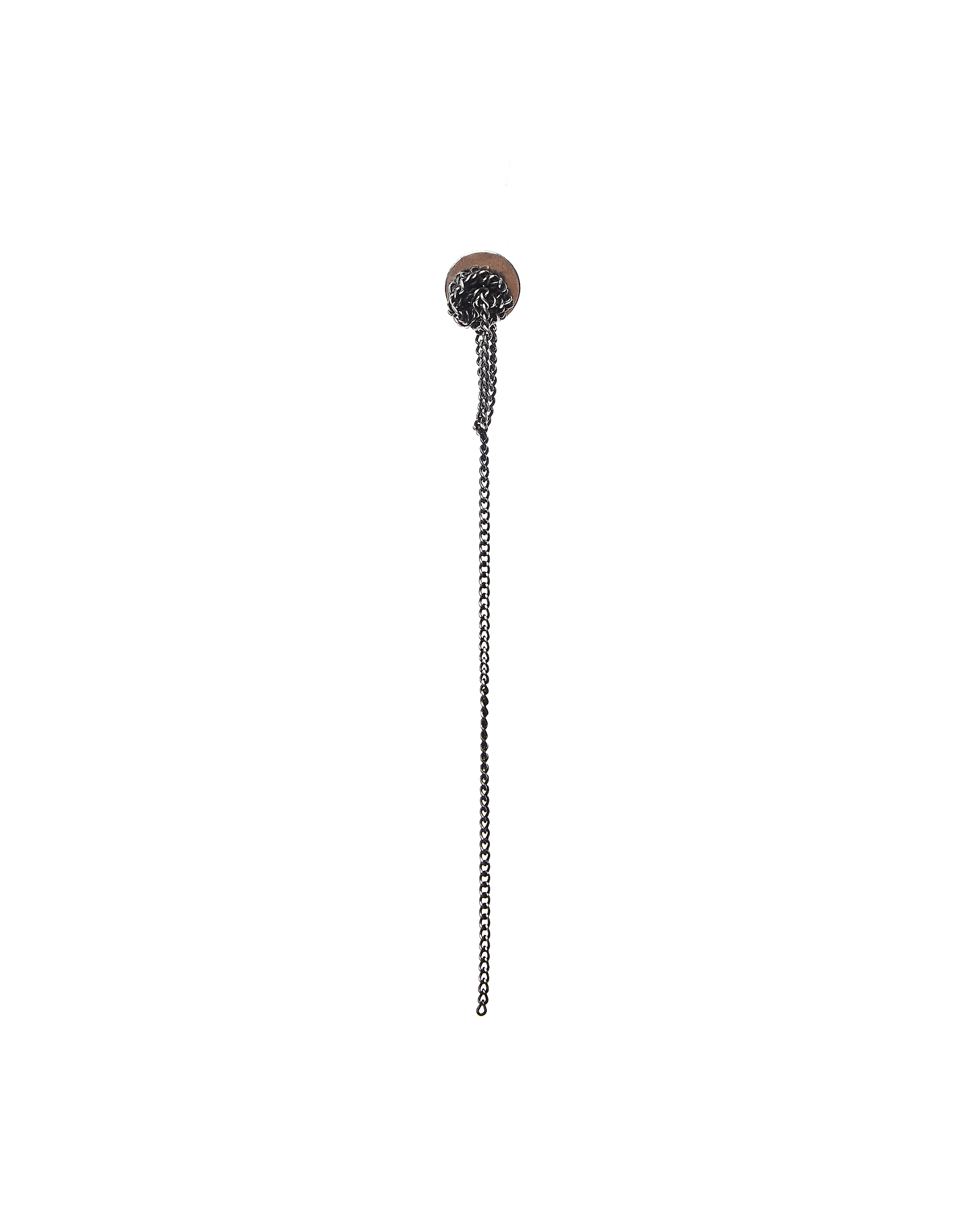Серебряная моно-серьга с цепочкой Ann Demeulemeester 1902-0554-W-001-005