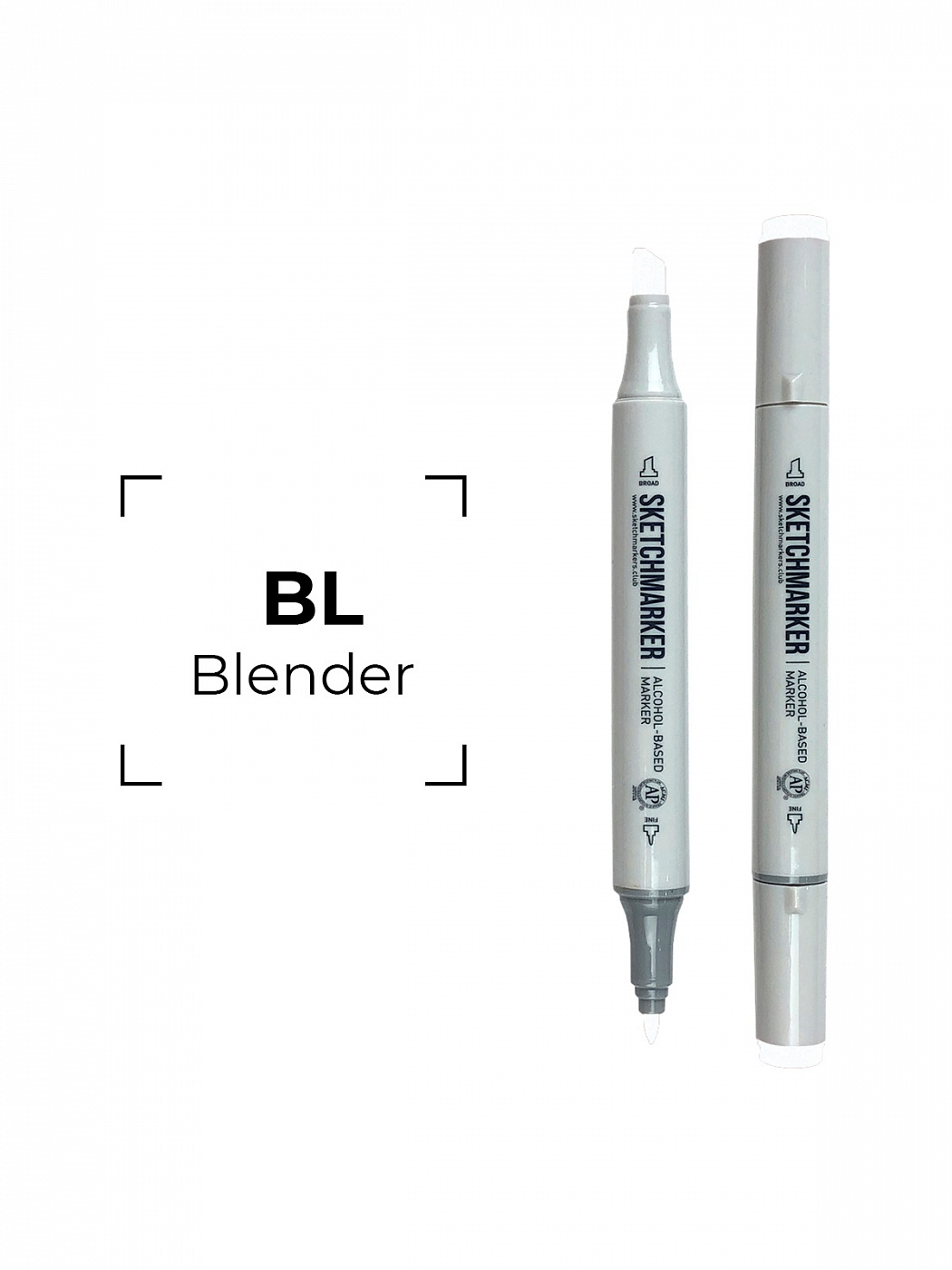 Маркер двухсторонний на спиртовой основе Sketchmarker Цвет Блендер SKM-SMBL