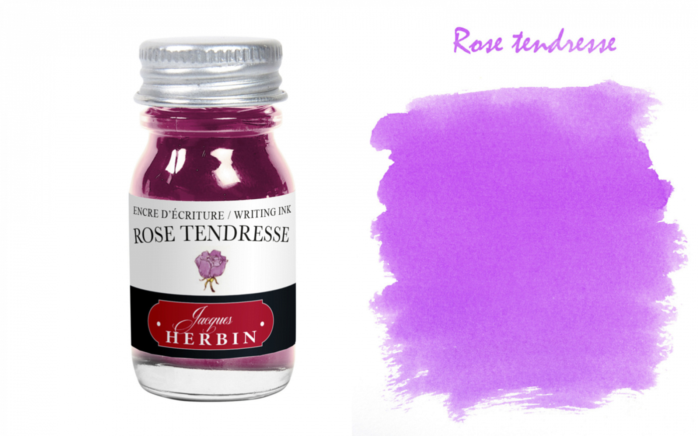 Чернила в банке Herbin, 10 мл, Rose tendresse, Нежно-розовый Herbin-11561T