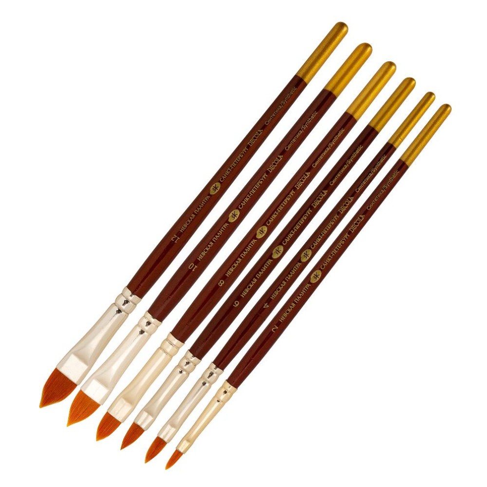 Кисть синтетика кошачий язык "Decola" ЗХК-237181/12;ЗХК-237181/4;ЗХК-237181/8