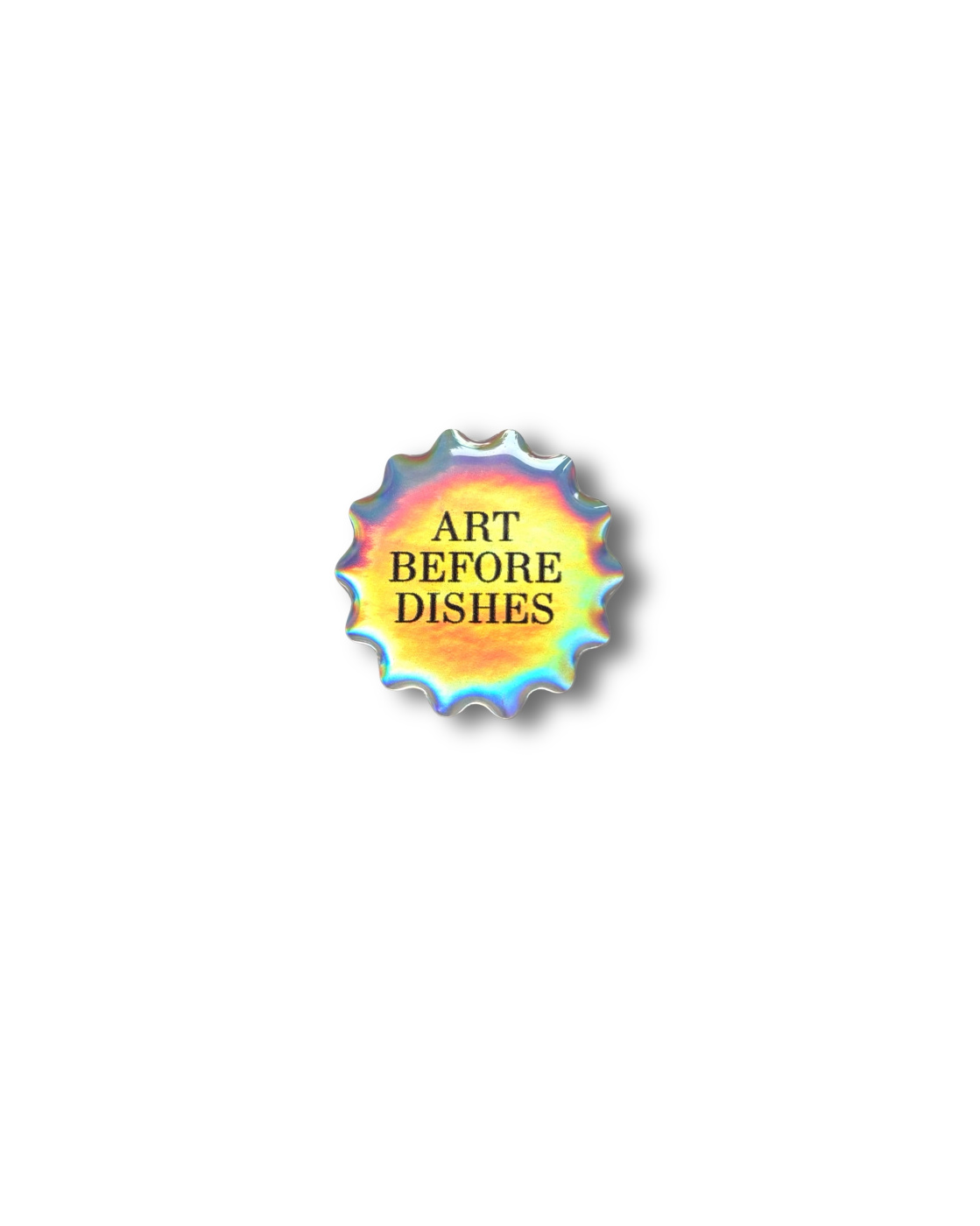 Стикер объемный "Art before dishes", 2 х 2 см Красный Карандаш KK-St31