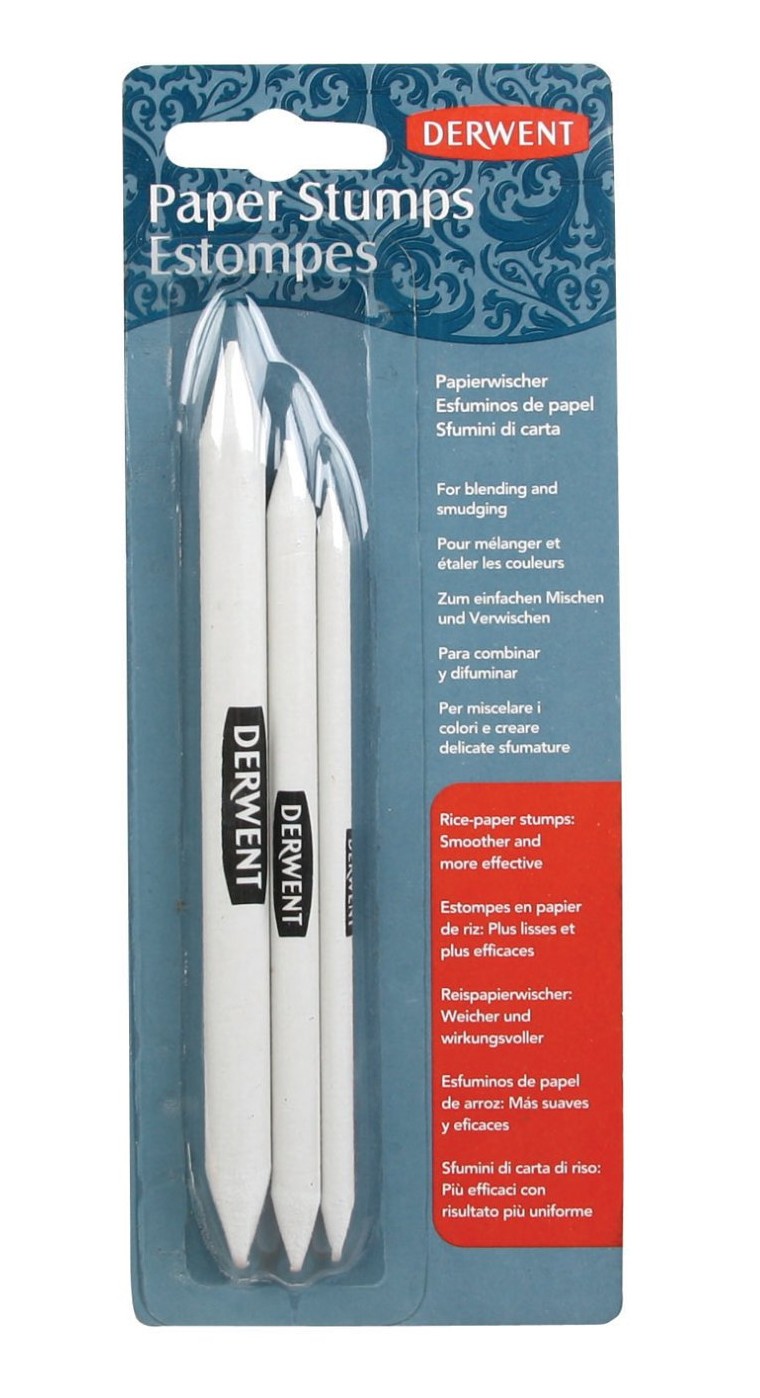 Набор растушевок Derwent из рисовой бумаги 3 шт в блистере DRW-2300561
