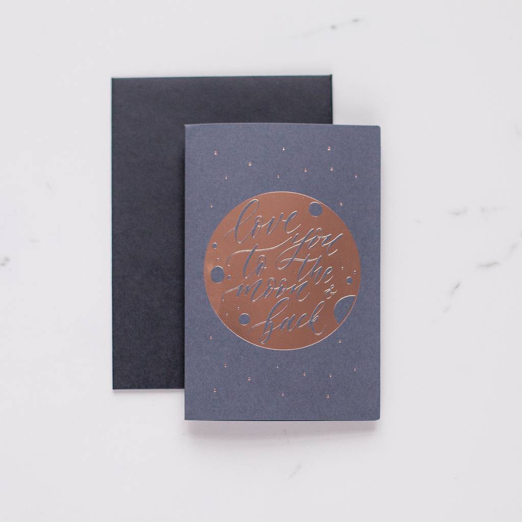 Открытка "Love you to the moon & back" (раскладная) Paperie PAPERIE-00231
