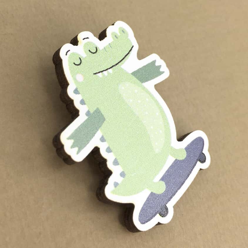 Значок Funny crocodile iLikeGift ILG-15373