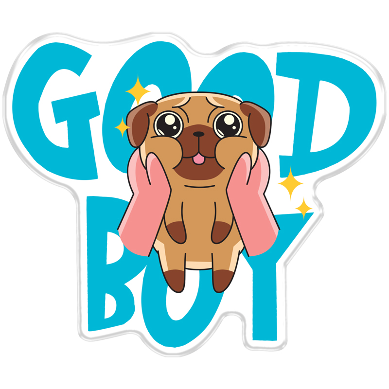 Значок акриловый MESHU "Good boy", 3,5*3,0 см MESHU-MS_47426