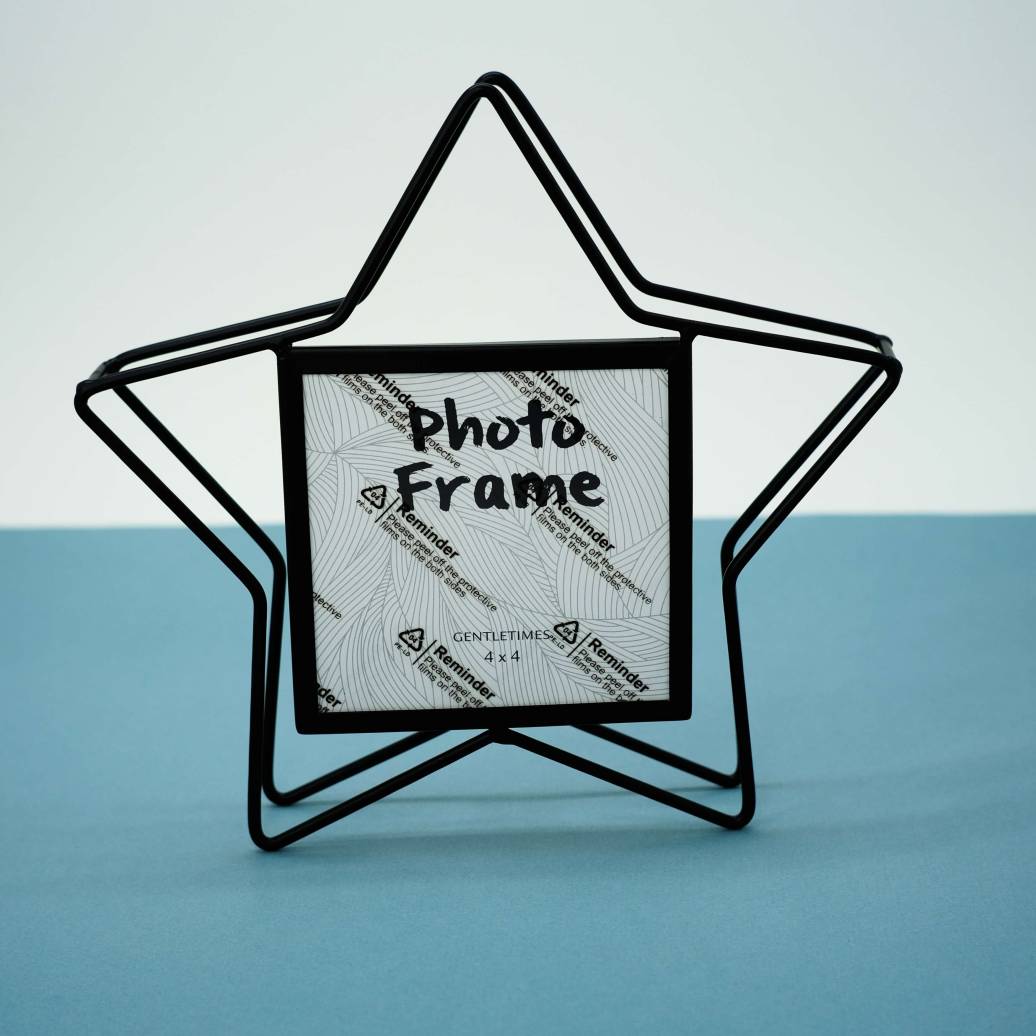 Фоторамка loft "Star", black металлическая 10х10 см iLikeGift ILG-FH771