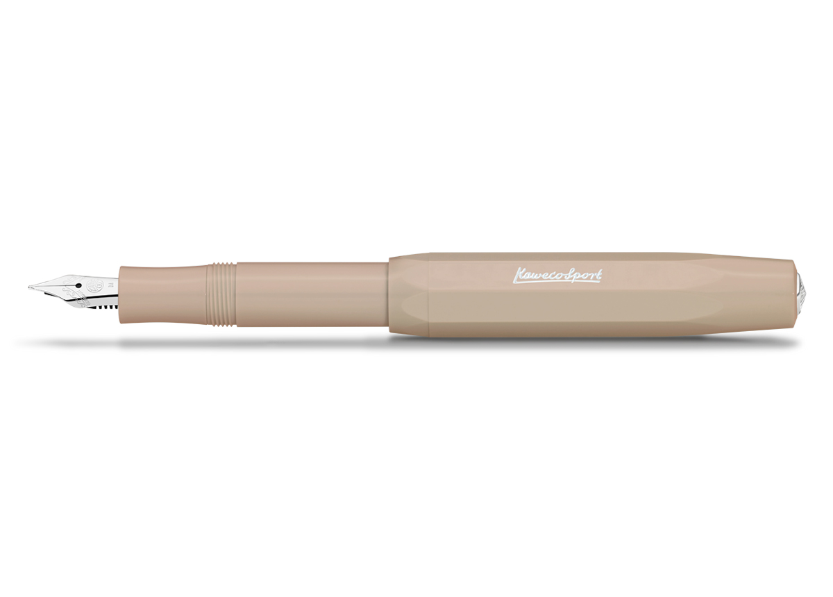 Ручка перьевая Kaweco SKYLINE Sport BB 1,3 мм, чернила синие, корпус цвета кофе с молоком KW10001167