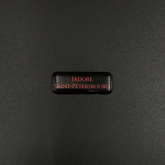 Стикер объемный "Jadore" красный на черном Подписные издания ПИ-1183689