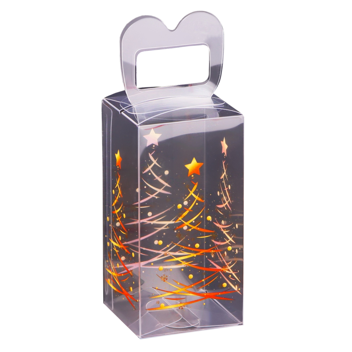 Складная коробка из PVC 4 x 4 x 8 см " Ёлочка гори!" Sima Lend SL-10407797
