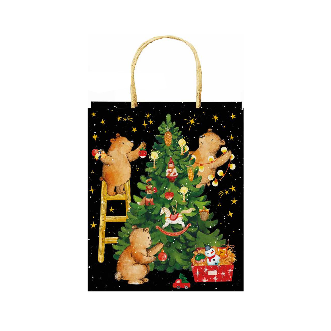 Пакет "НГ. Мишки и елка", средний Cards For You And Me CARDS-4640001587436