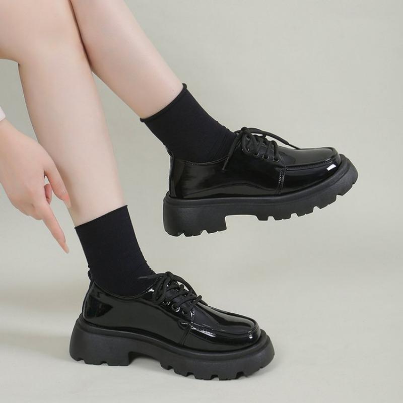 Модная японская школьная форма обувь Jk Student Shoes для девочек и женщин Kawaii Lolita Soft Girl Round Toe lolita Platform Mary Jane Shoes 35 чёрный Luxe Closet