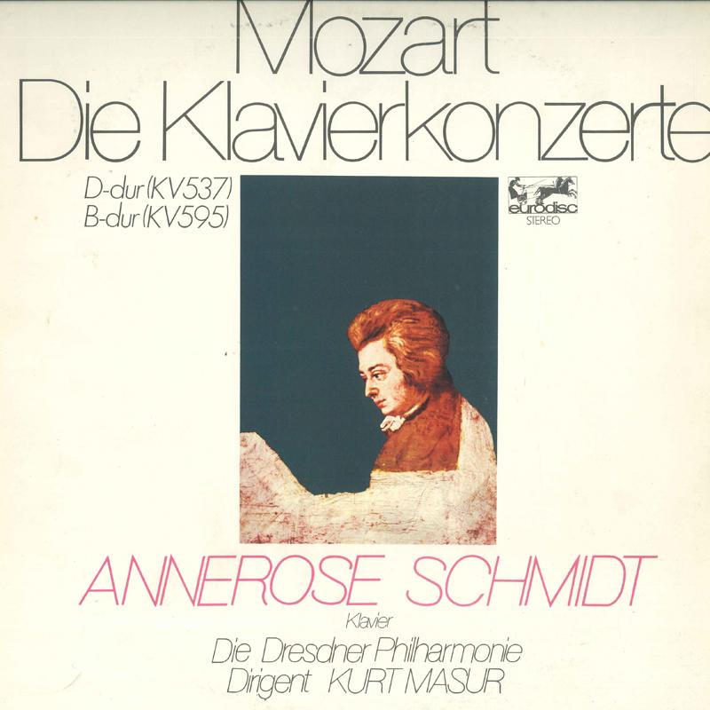 LP Record ANNEROSE SCHMIDT - Mozart: Piano Concerto No. 26   Cor OQ7161K EURODISC Japan Classical Used gray RecordCityJP